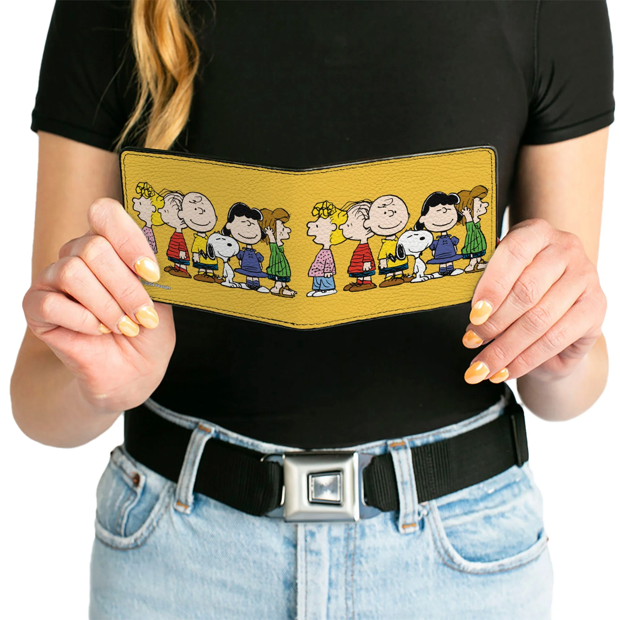Bi-Fold Wallet - Peanuts Gang Close-Up Group Pose Golden Yellow - Image 6