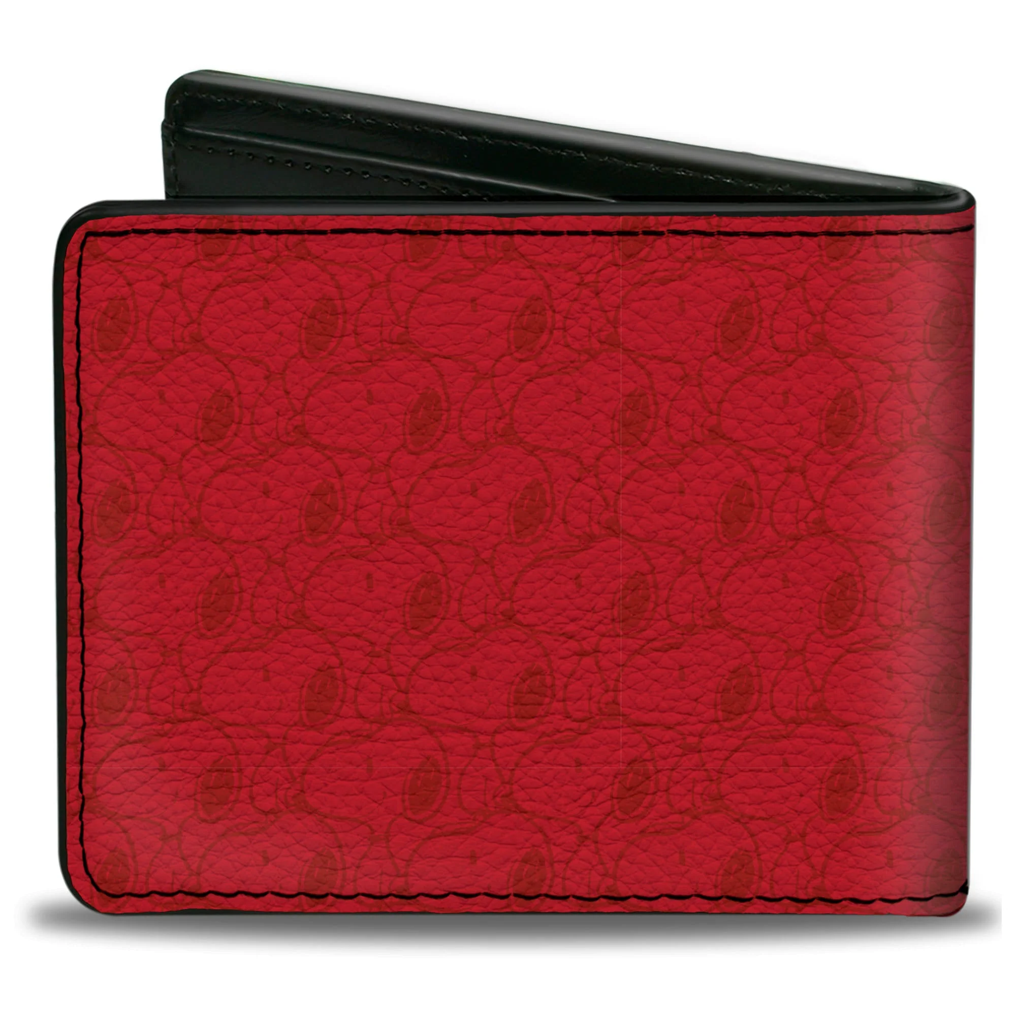 Bi-Fold Wallet - Peanuts Snoopy Face and Profile Pose Reds - Image 2