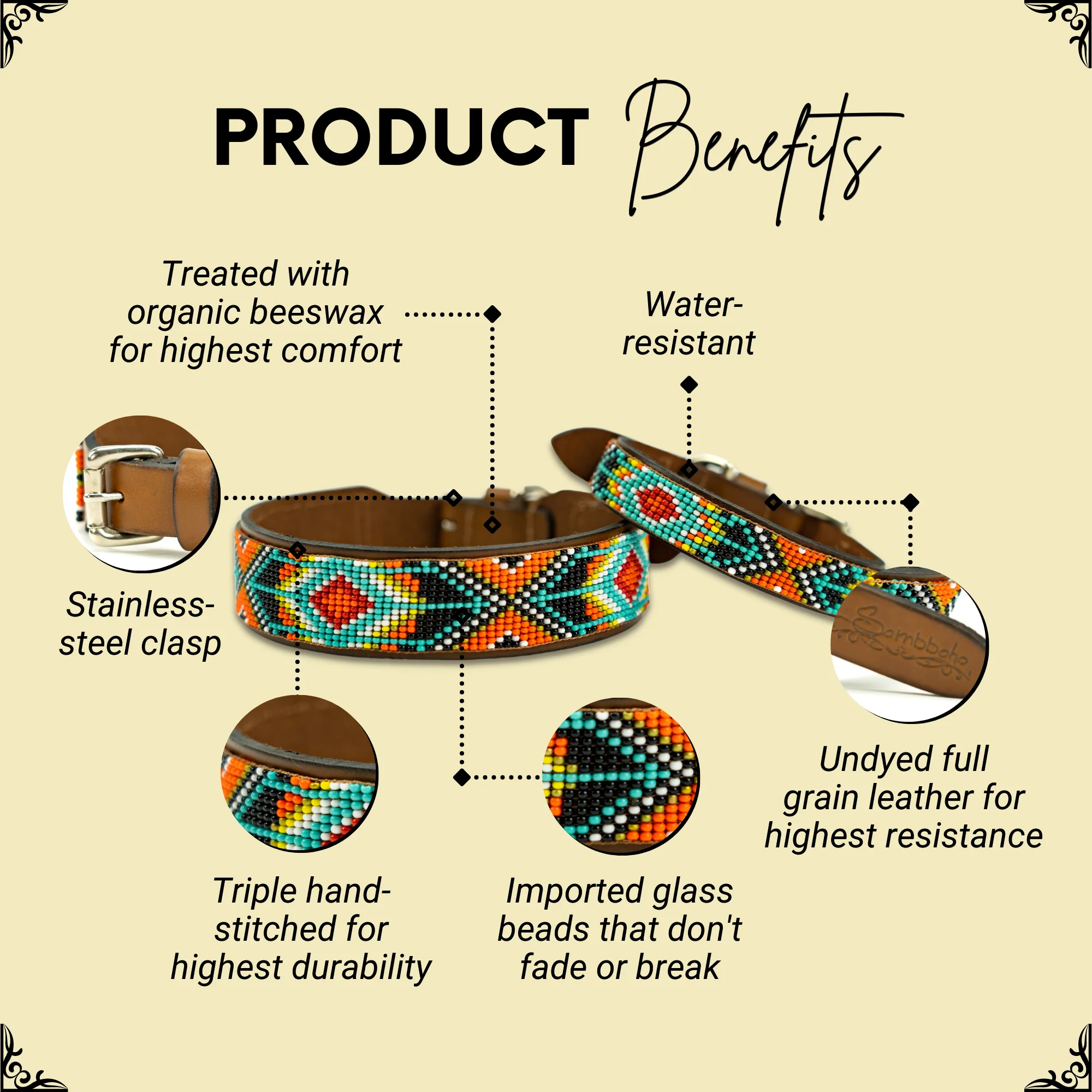 Biarritz Sambboho dog collar - Image 2