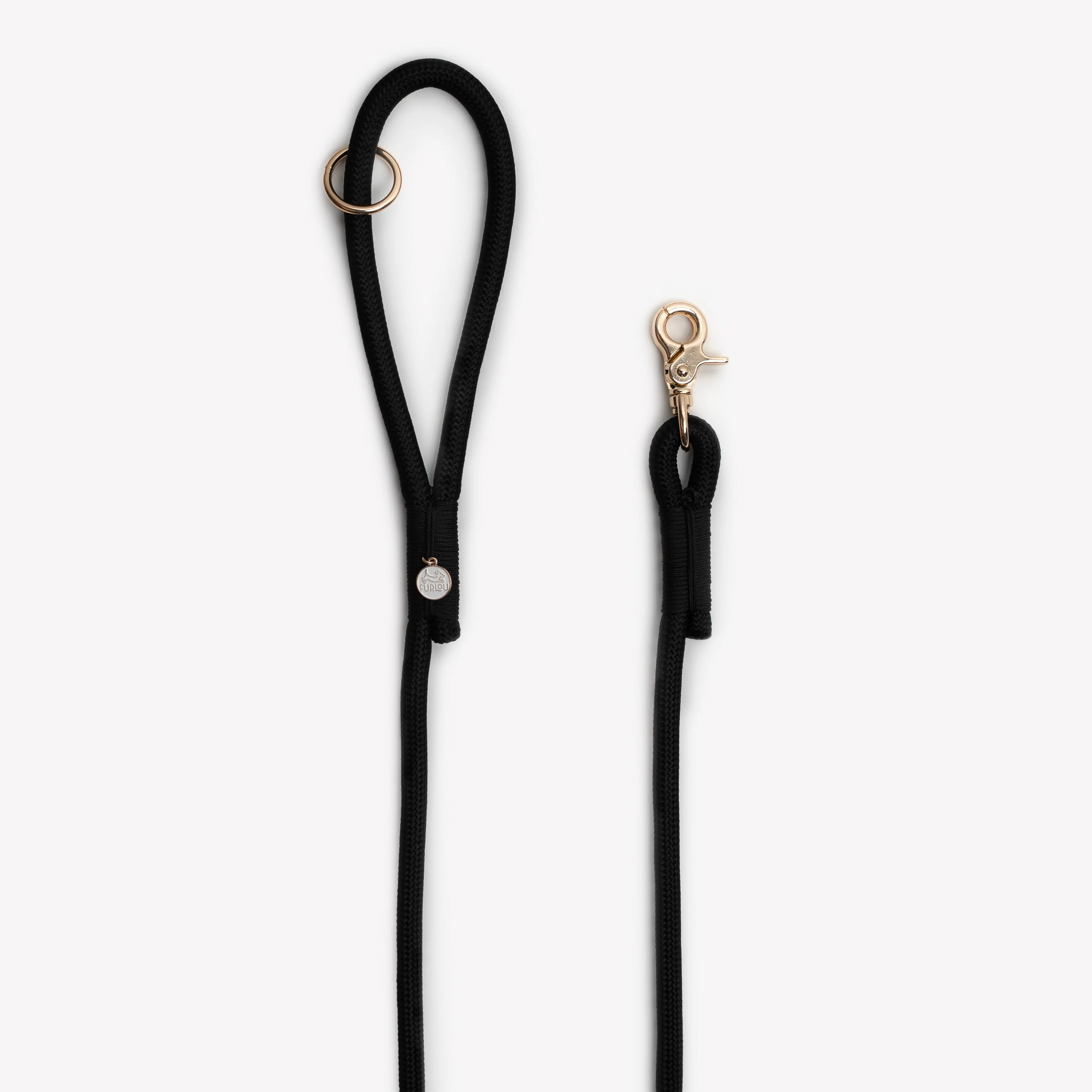 'Black' - Braided Rope Leash - Image 2