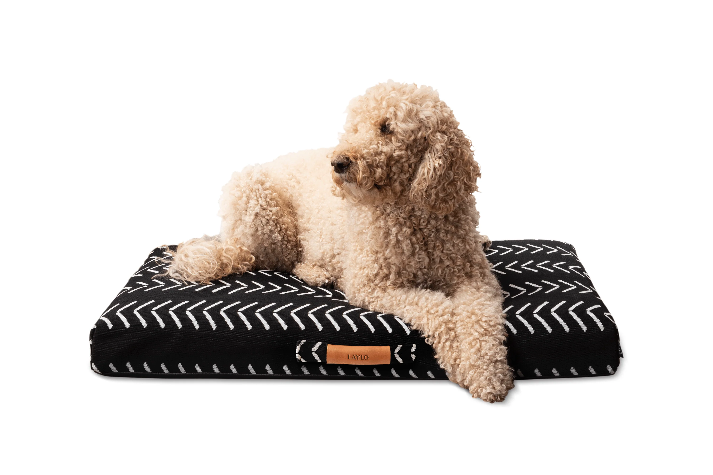Black Chevron | Boho Dog Bed or Bed Cover - Image 2