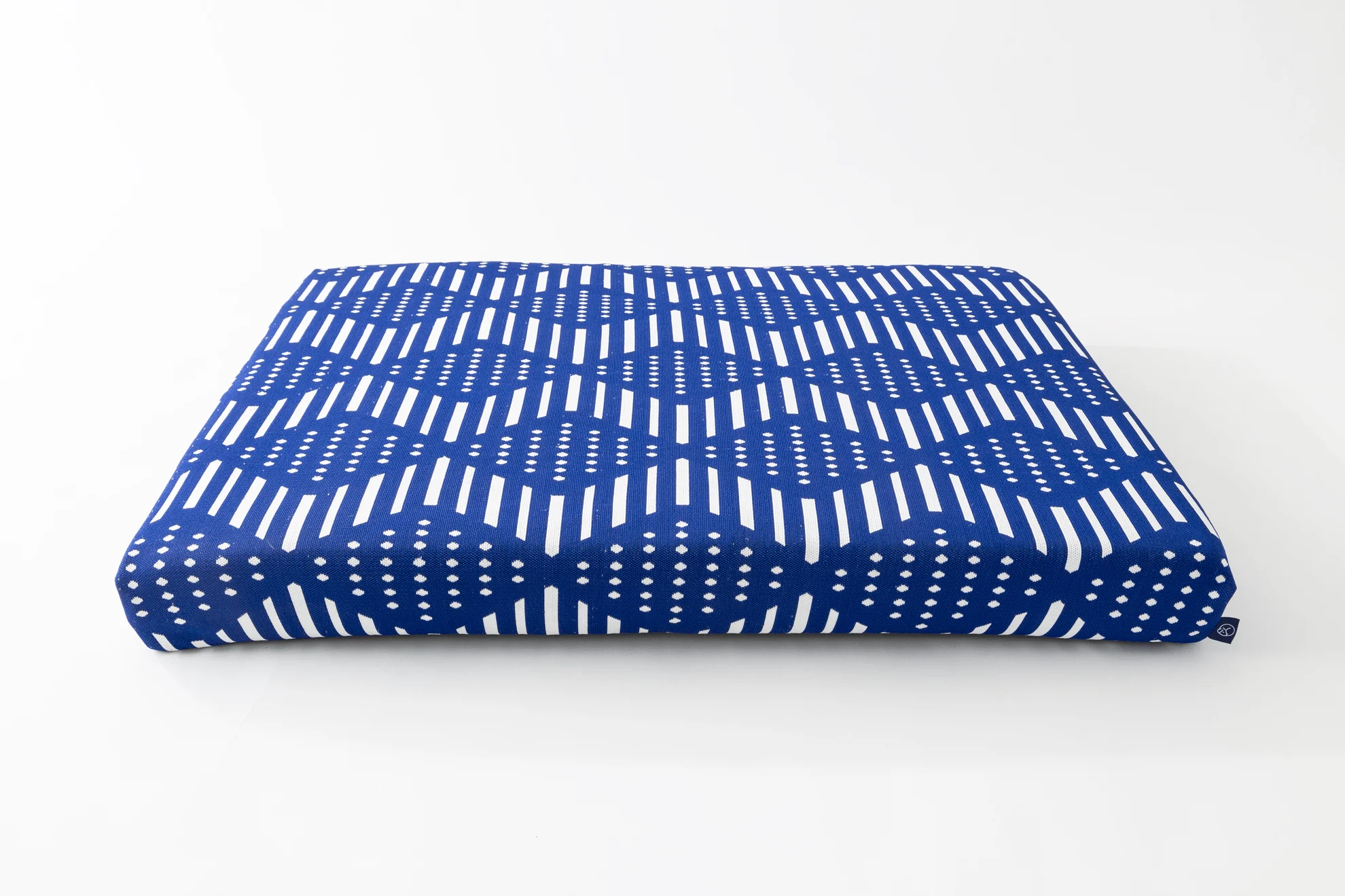 Blue Bogolan | Boho Dog Bed or Bed Cover - Image 2
