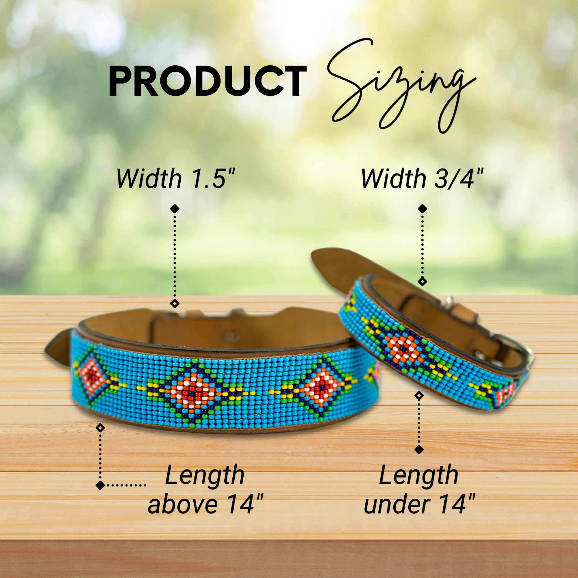 Blue Vogue Sambboho dog collar - Image 3