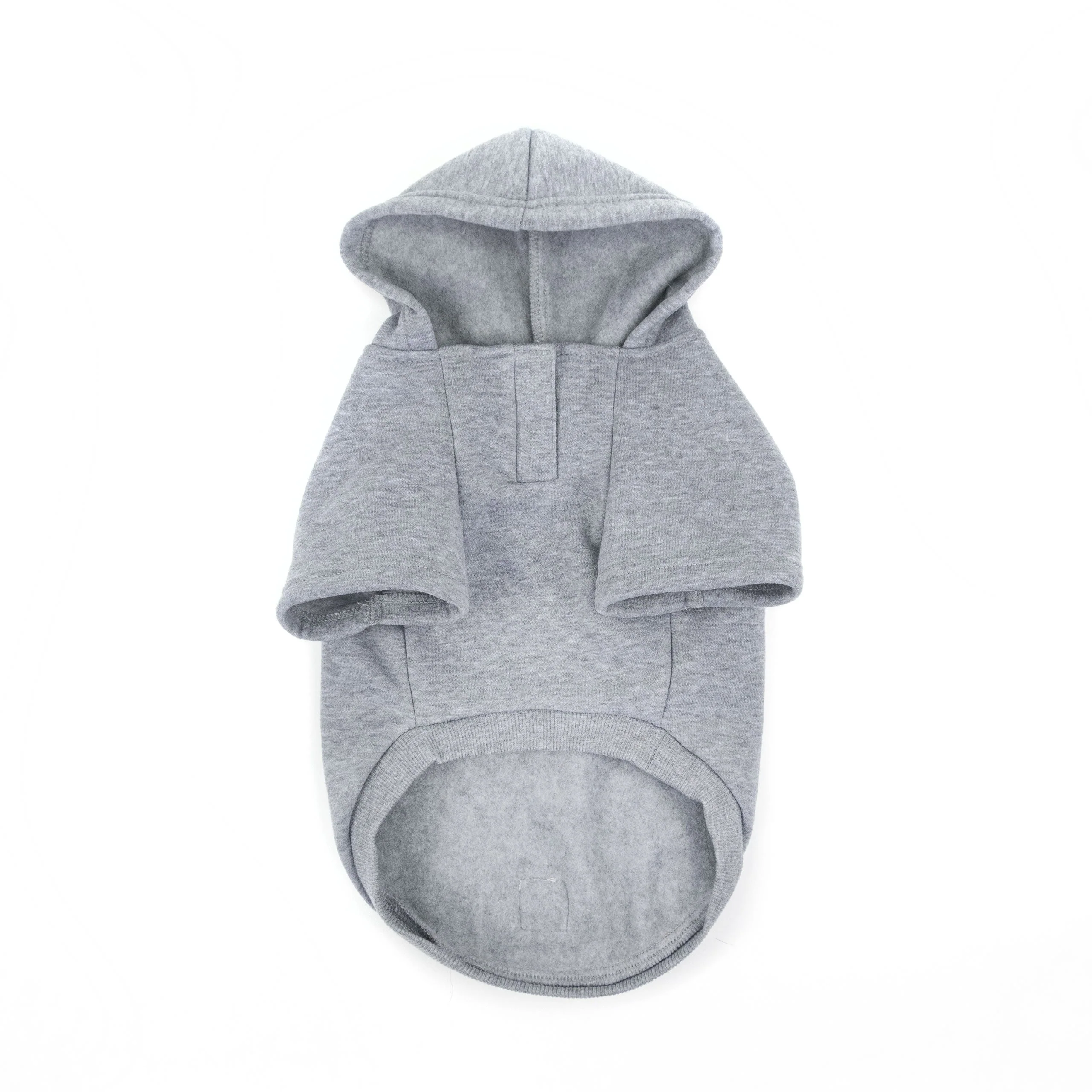 Brave Bark Hooded Dog Fleece - Heather Grey - Image 2