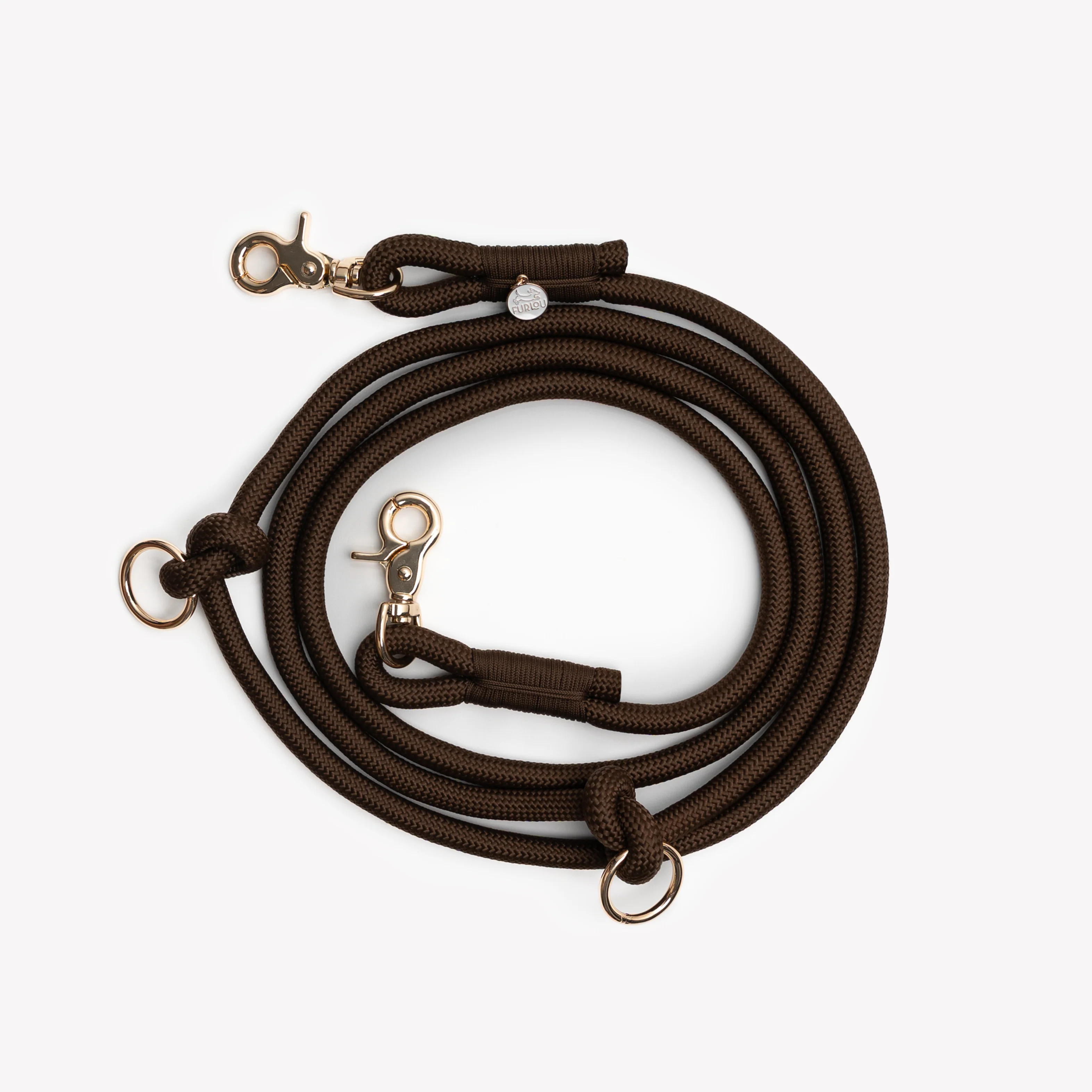 'Brown' - Hands Free Braided Leash - Image 2