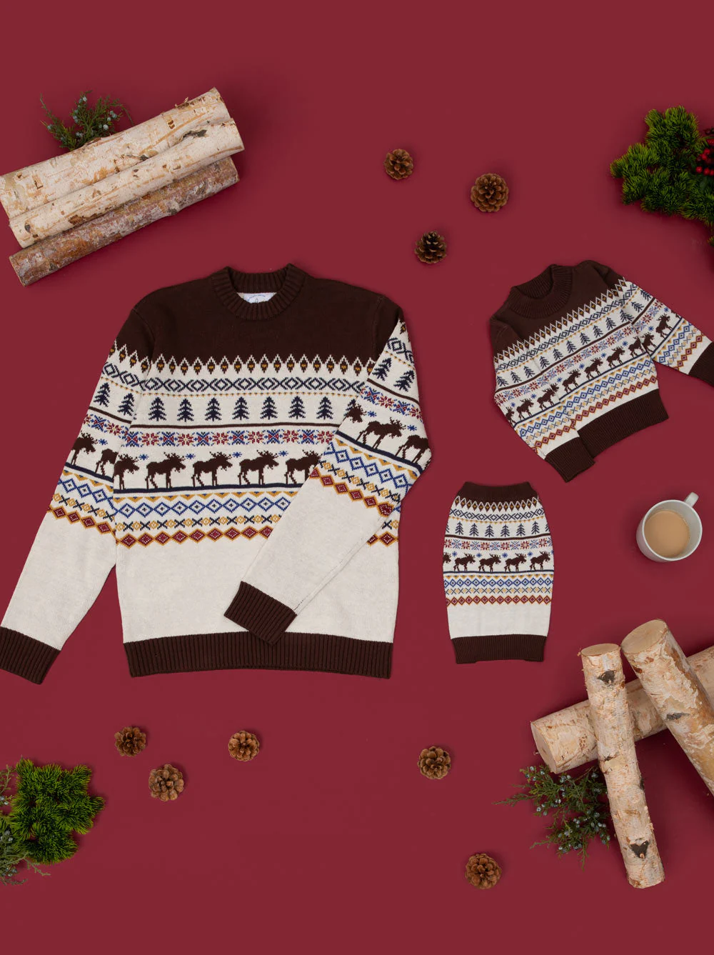 Caribou Sweater (Dog & Kid Sizes Only) - Image 5