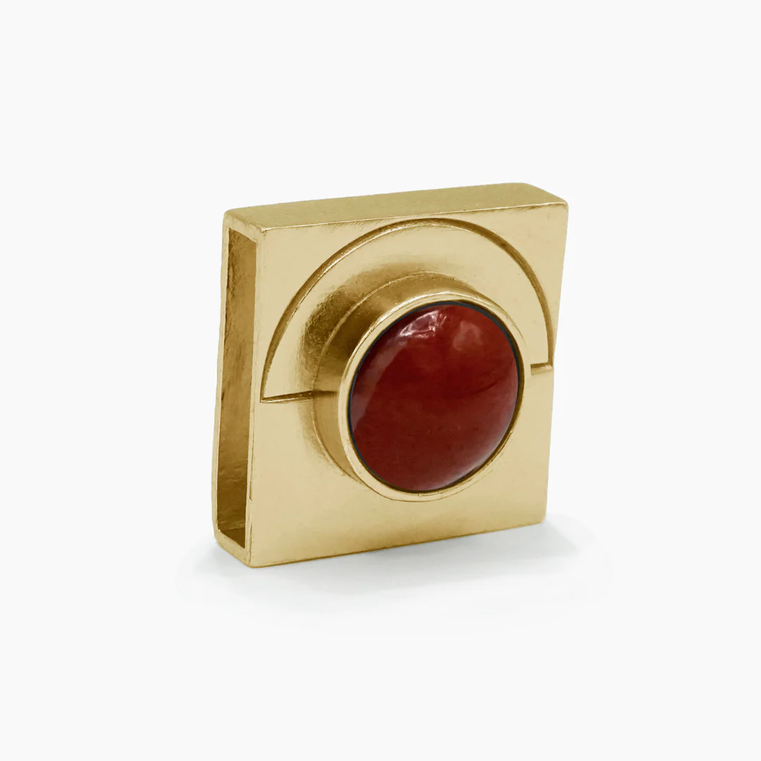 Carnelian Moon Crystal Charm – Gold or Silver | DIPHDA - Image 2