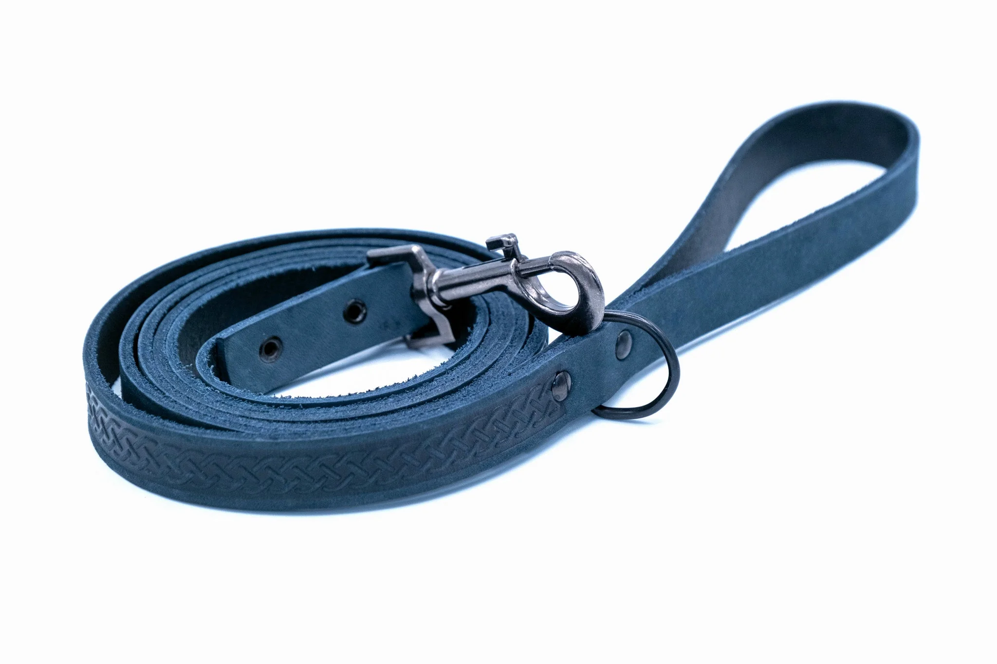 Celtic Sport Leather Collar and Leash Set - Image 4