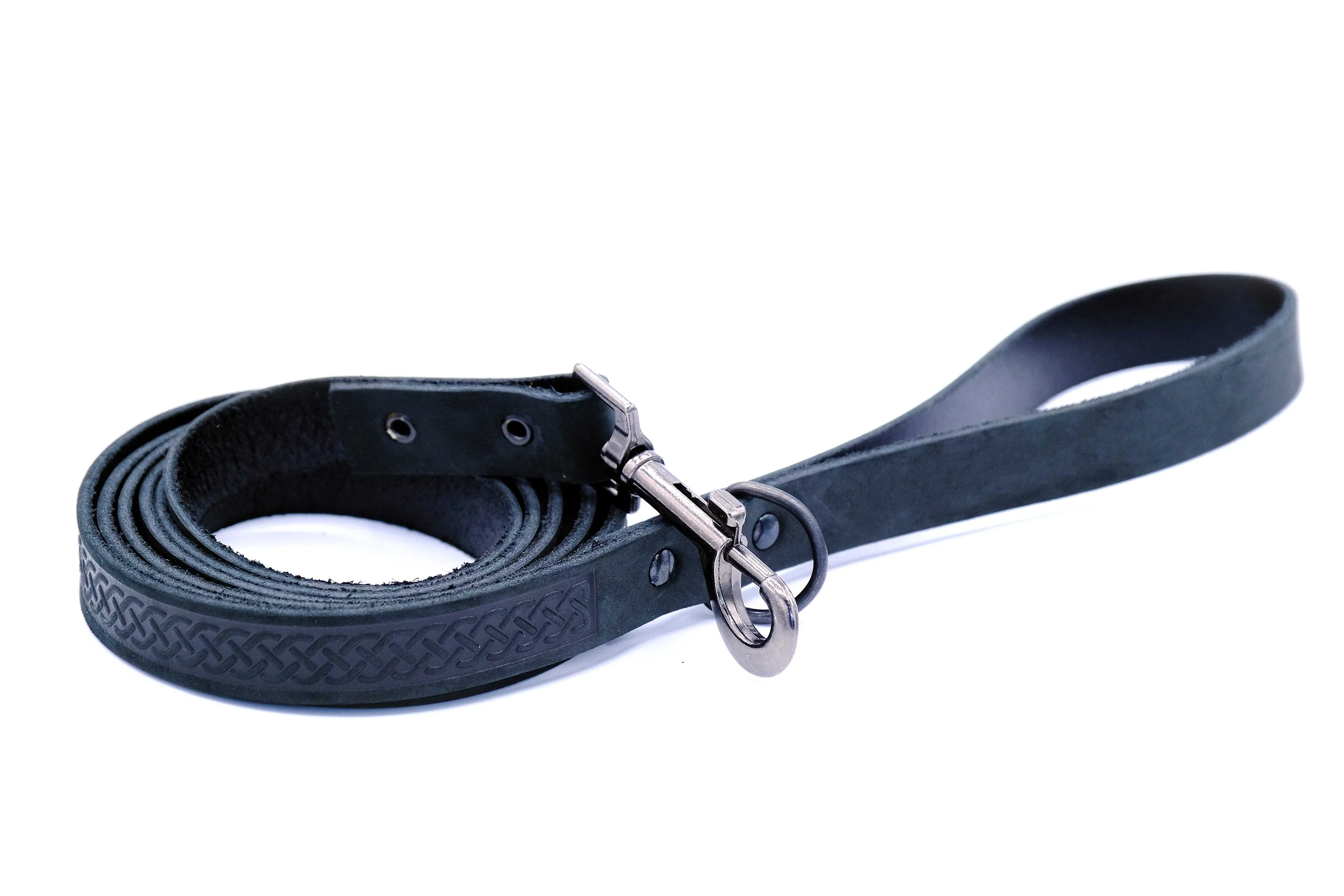 Celtic Sport Leather Collar and Leash Set - Image 7