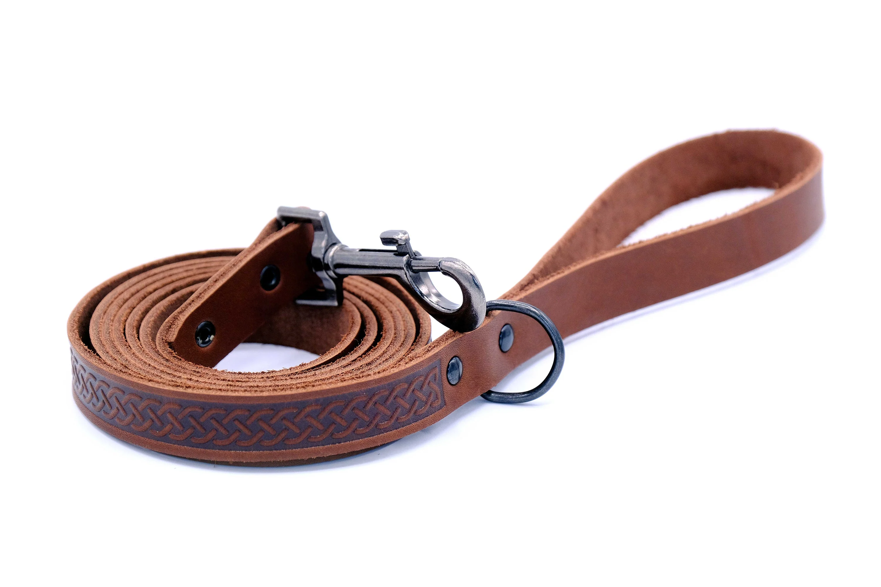 Celtic Sport Leather Collar and Leash Set - Image 8