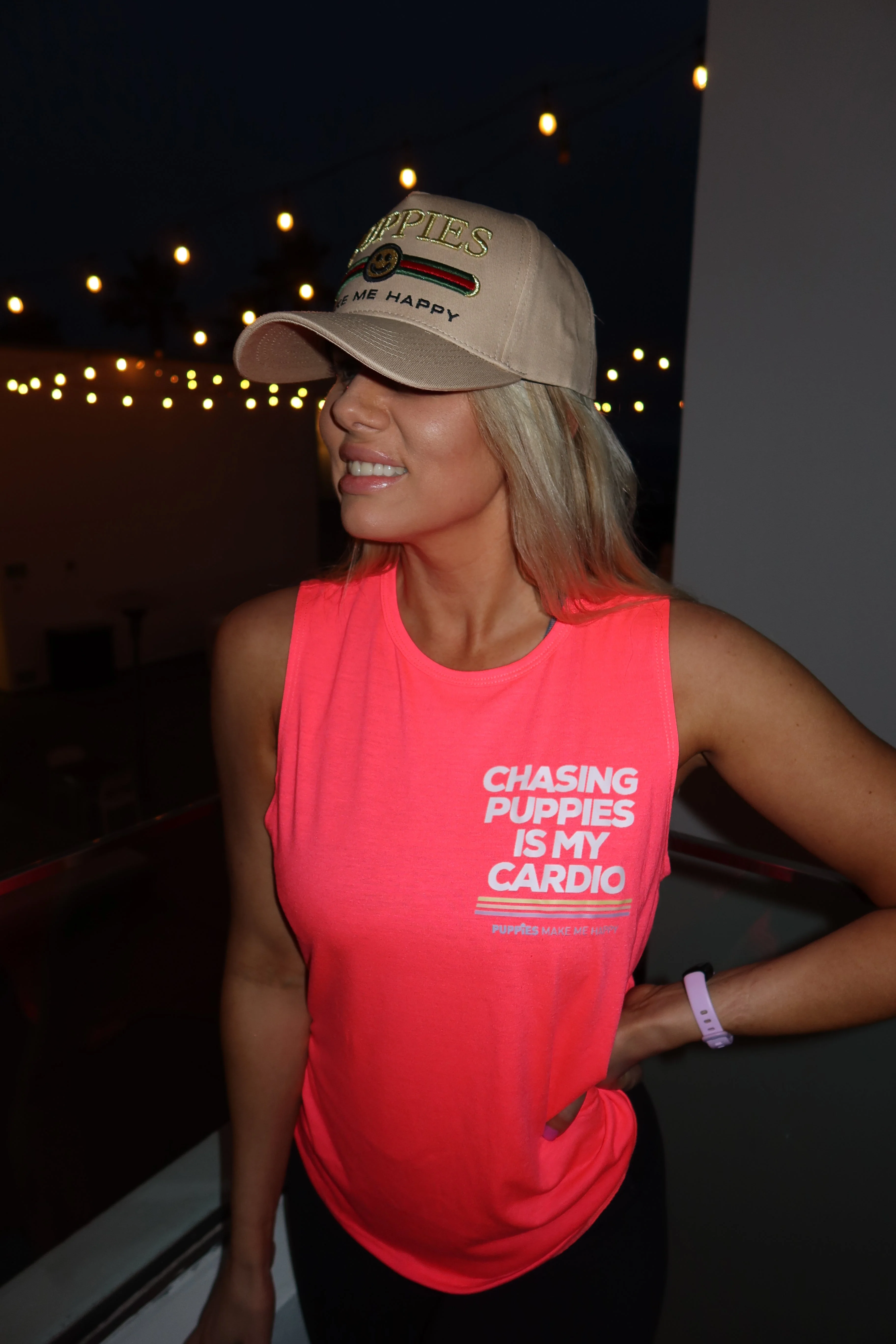 Chasing Puppies Is My Cardio Relaxed Women’s Tank | Gift for Dog Lovers - Image 3