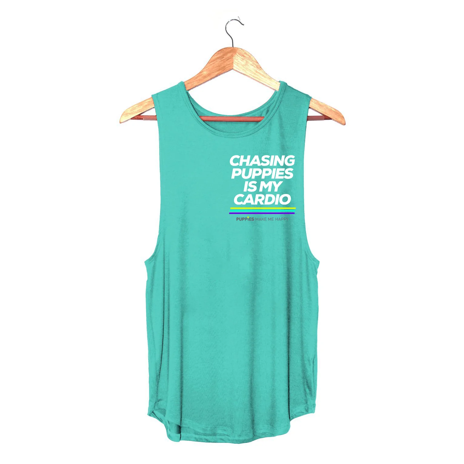 Chasing Puppies Is My Cardio Relaxed Women’s Tank | Gift for Dog Lovers - Image 4