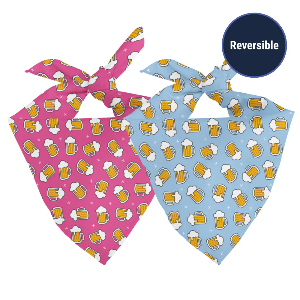 Cheers and Beers Dog Bandana - Image 2
