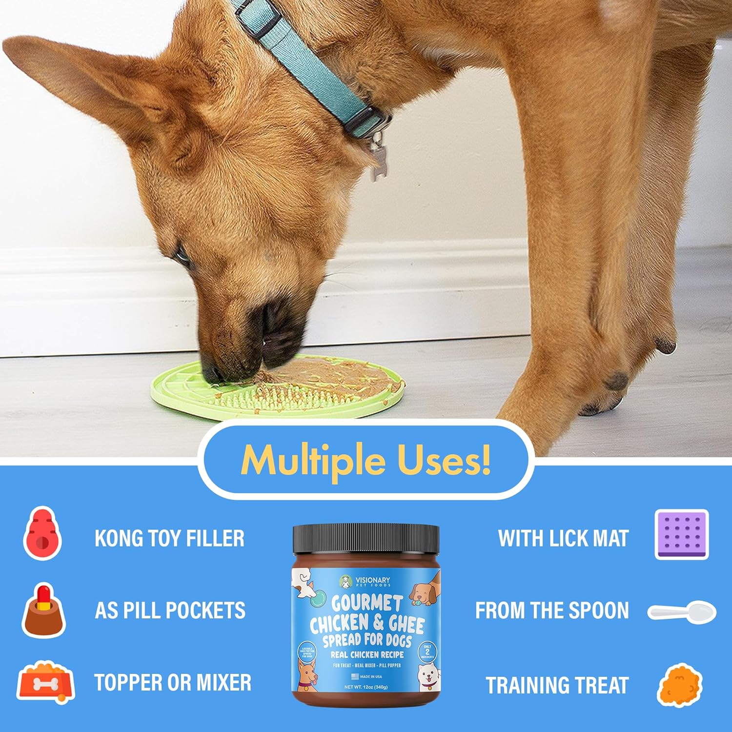 Chicken & Ghee Dog Meat Spread – High-Protein, Low-Carb Keto Treat | 12oz Jar - Image 5