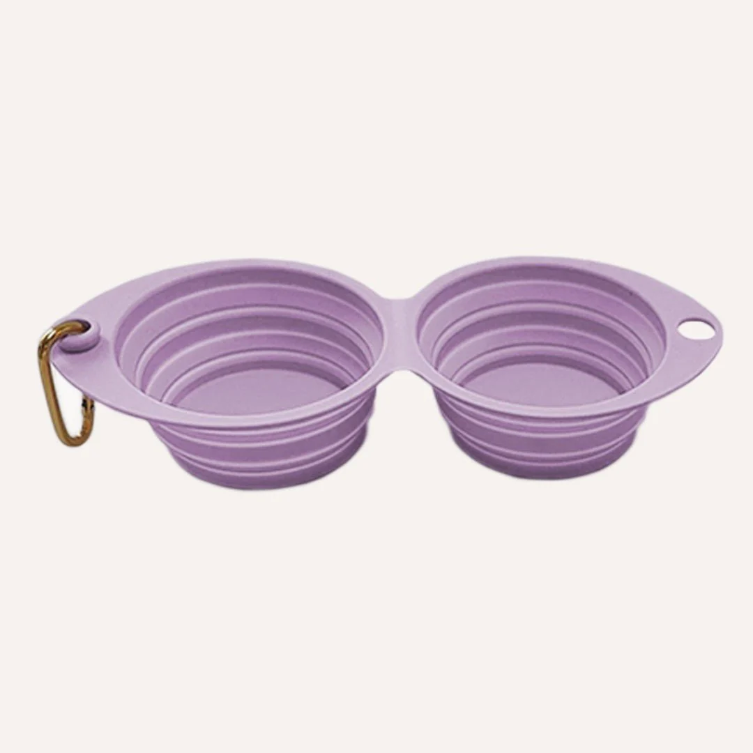 Tilley + Me Collapsible Double Pet Bowl – Lightweight & Portable for Travel - Image 3