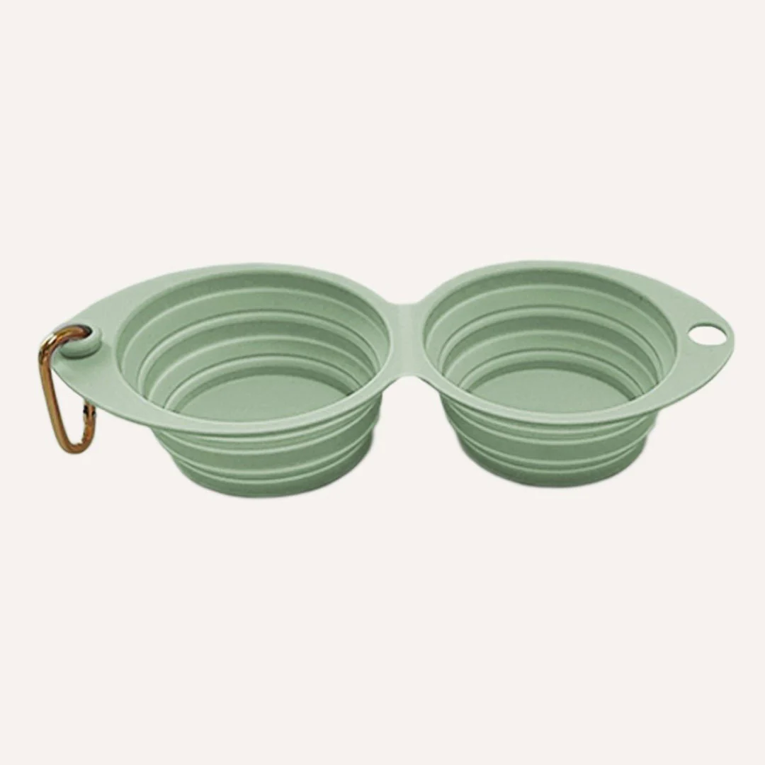Tilley + Me Collapsible Double Pet Bowl – Lightweight & Portable for Travel - Image 5