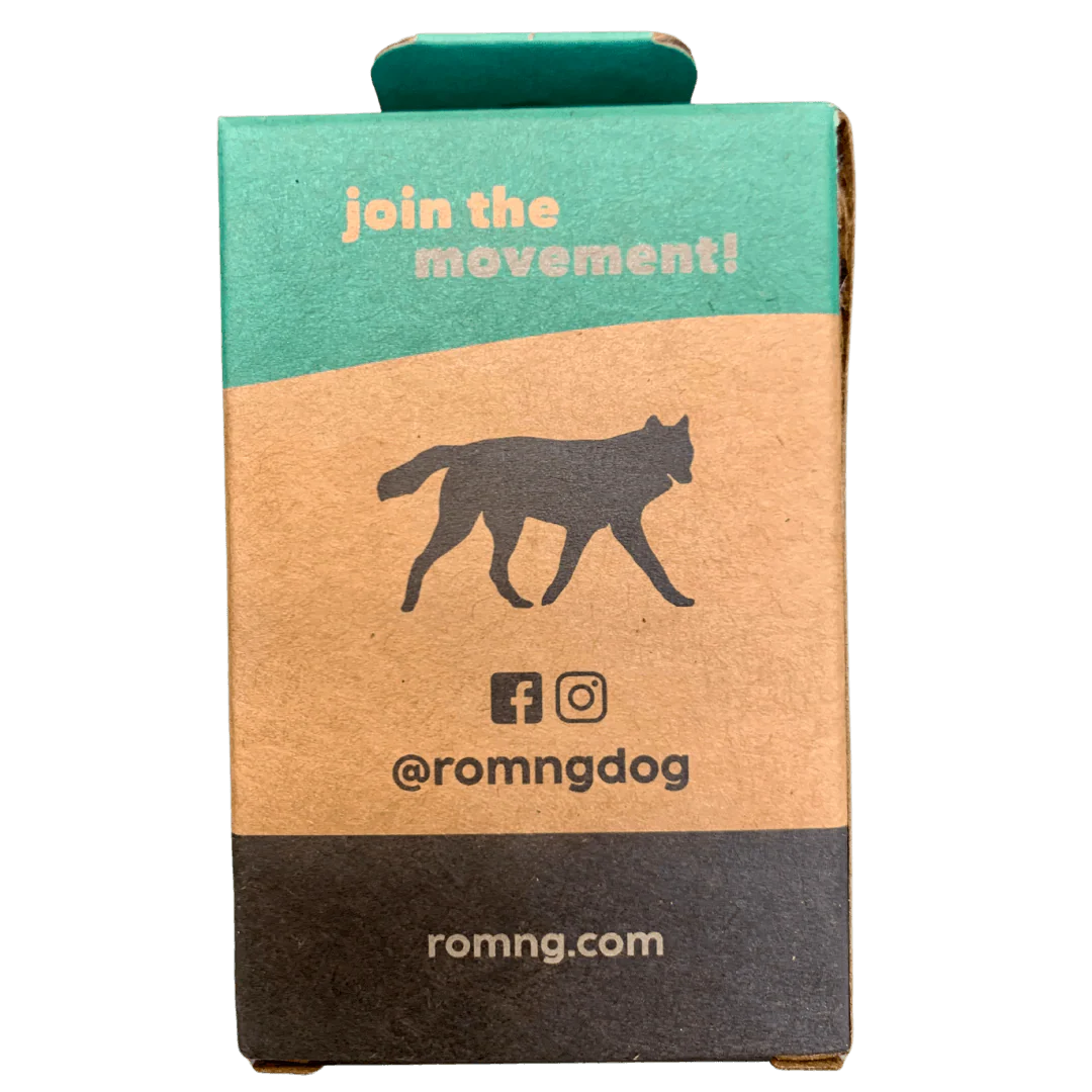 compostable plant-based dog poop bags + bamboo dispenser - Image 3