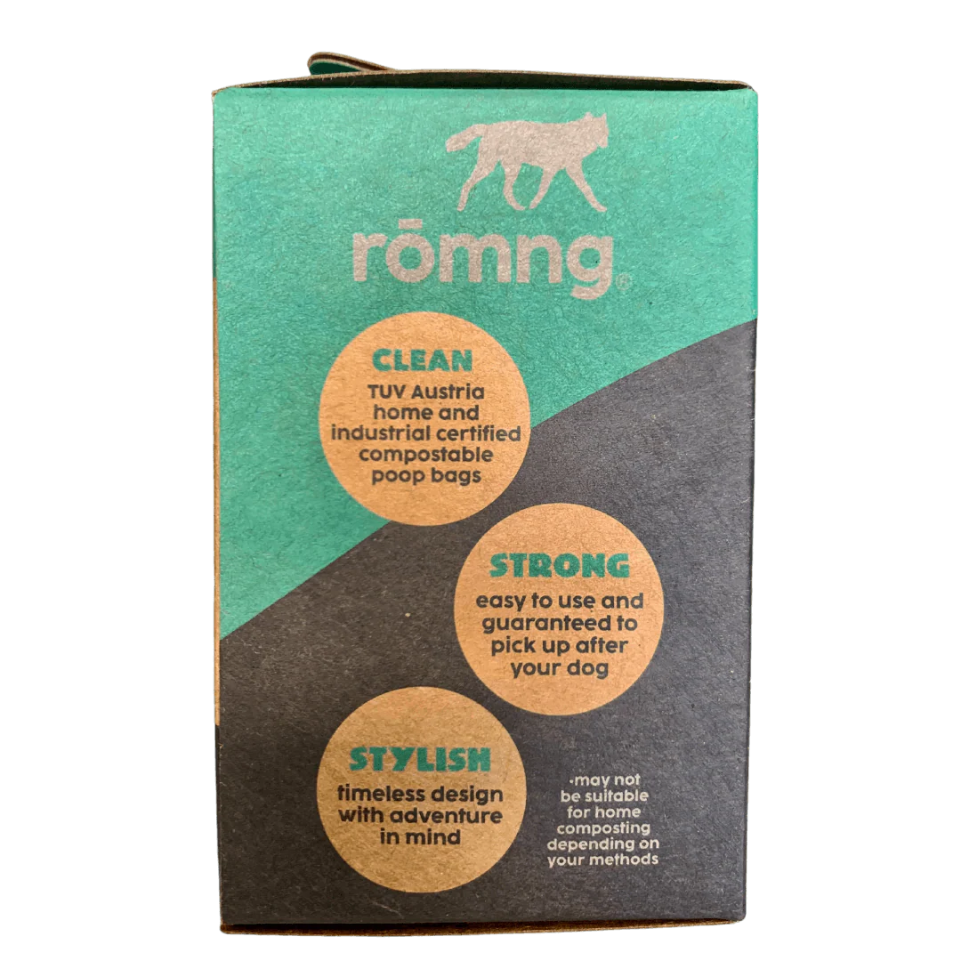 compostable plant-based dog poop bags + bamboo dispenser - Image 5