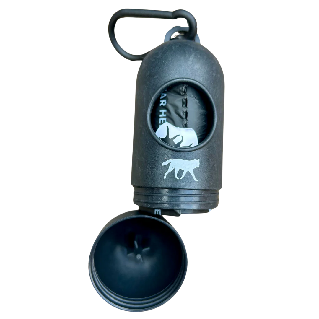 compostable plant-based dog poop bags + bamboo dispenser - Image 9