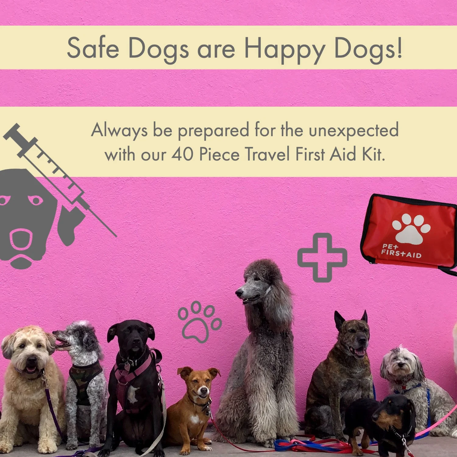 Comprehensive 40-Piece Pet Travel First Aid Kit for Emergencies, Safety, & Adventure - Image 6