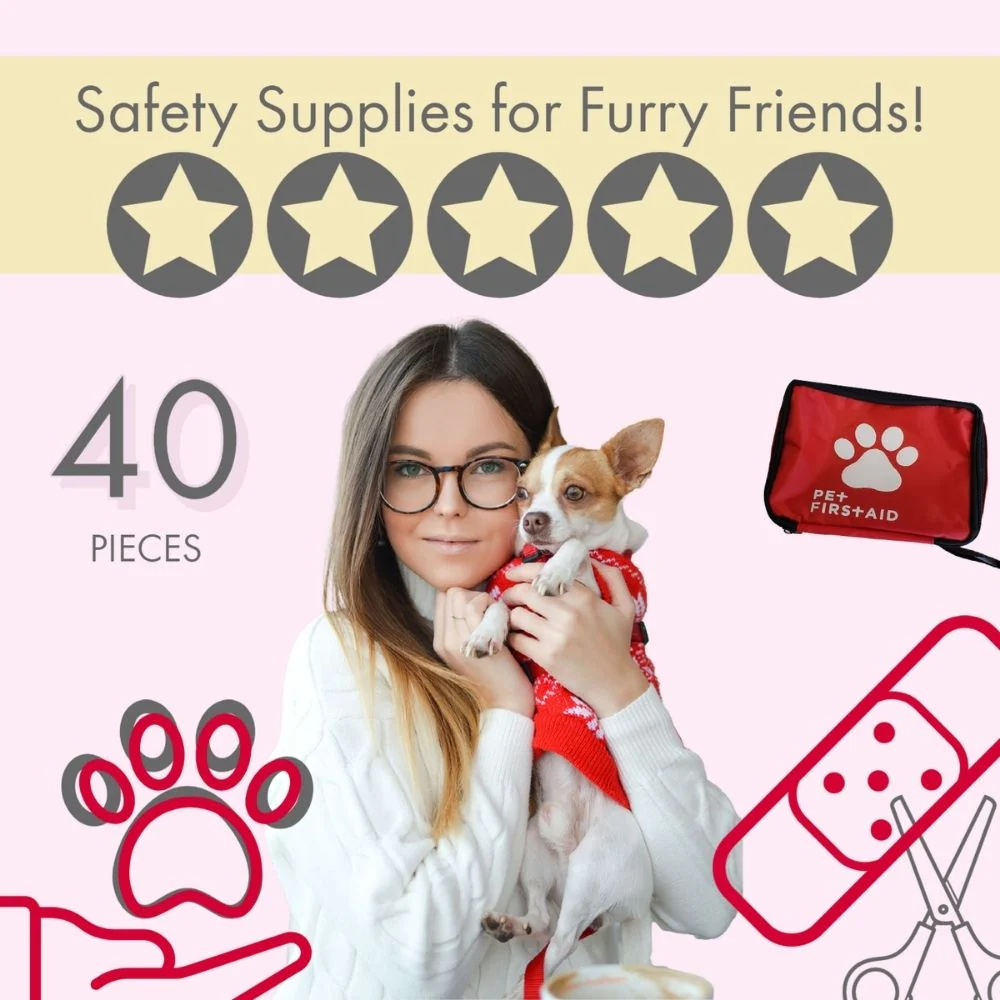Comprehensive 40-Piece Pet Travel First Aid Kit for Emergencies, Safety, & Adventure - Image 7