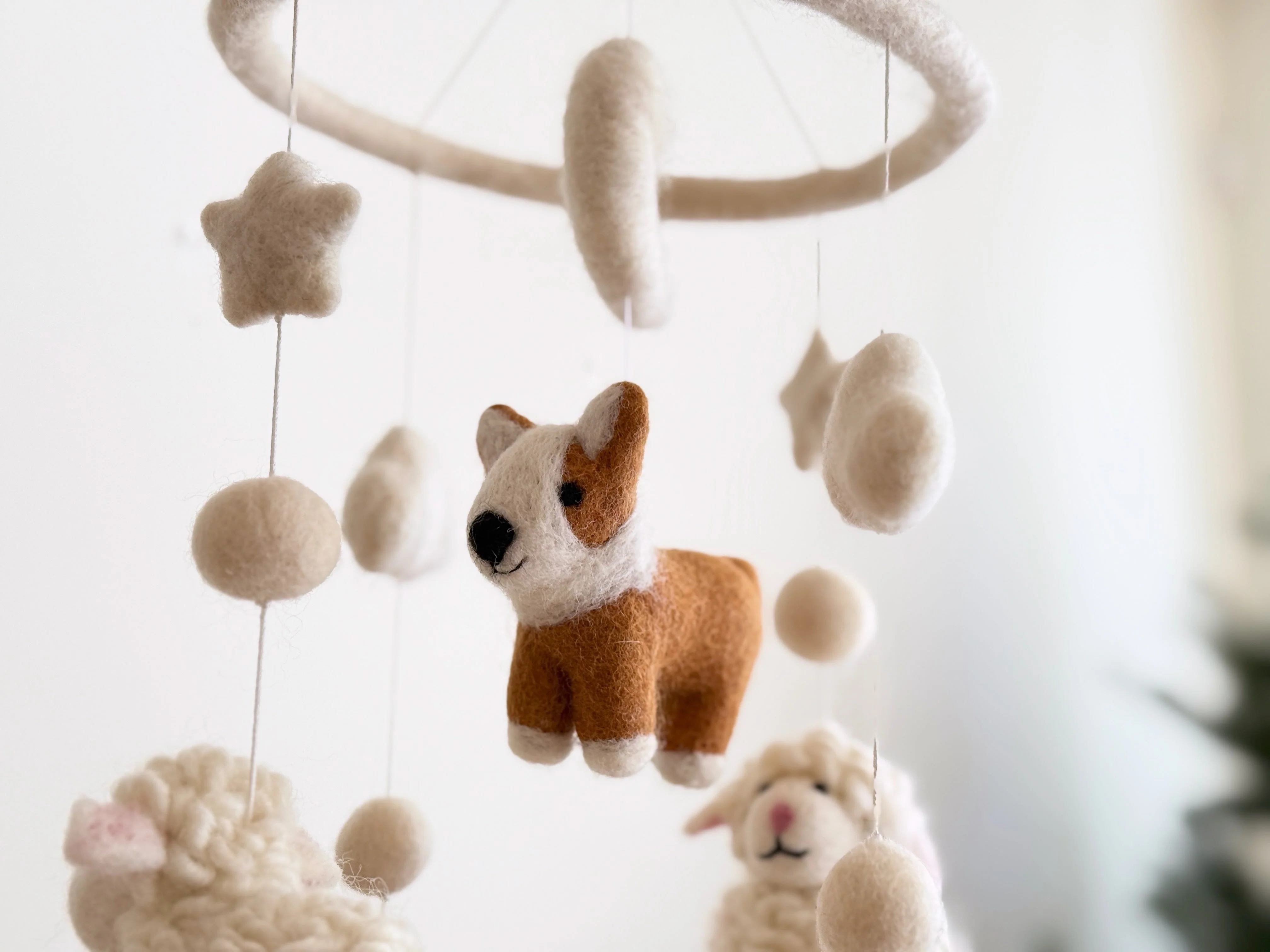 Corgi and Sheep Baby Mobile - Image 2