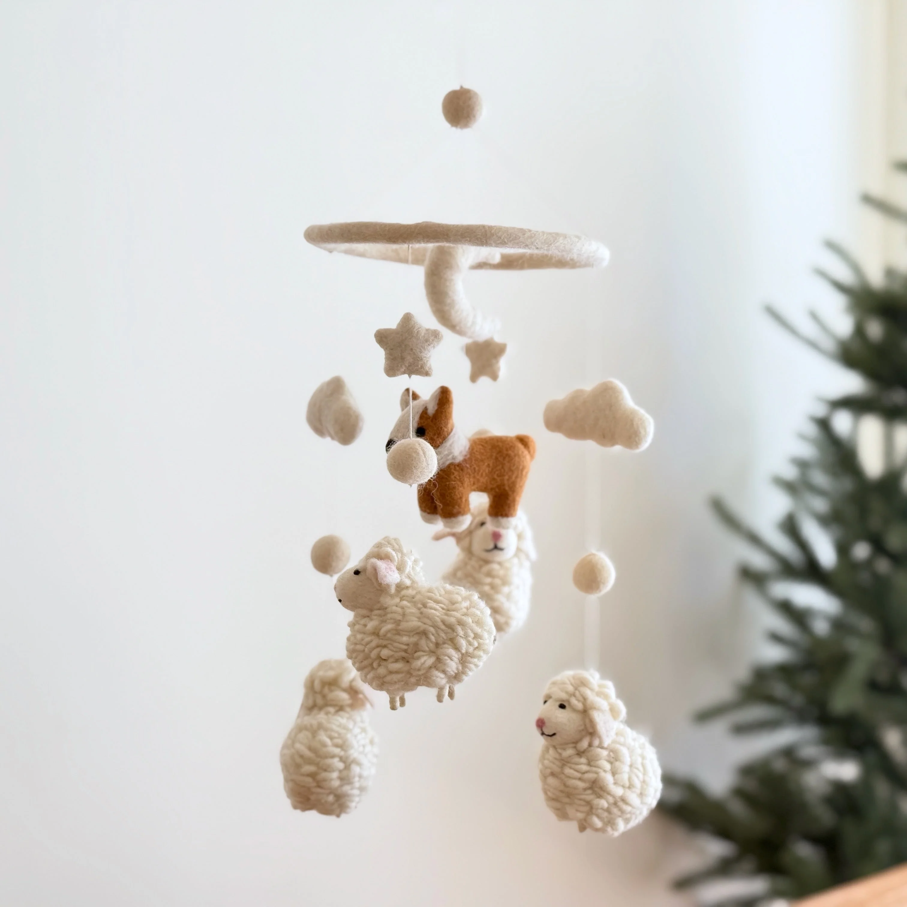 Corgi and Sheep Baby Mobile - Image 4