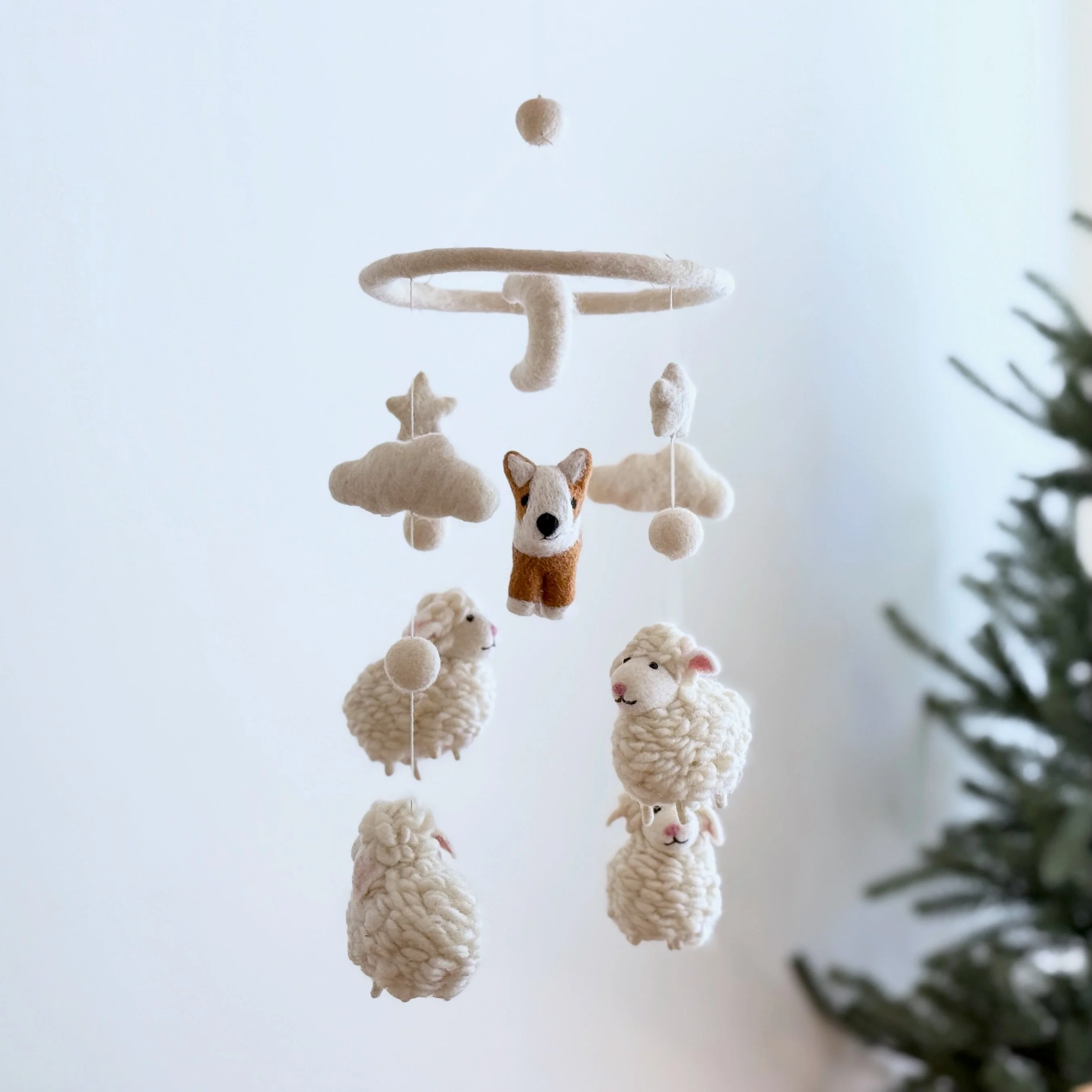 Corgi and Sheep Baby Mobile - Image 5
