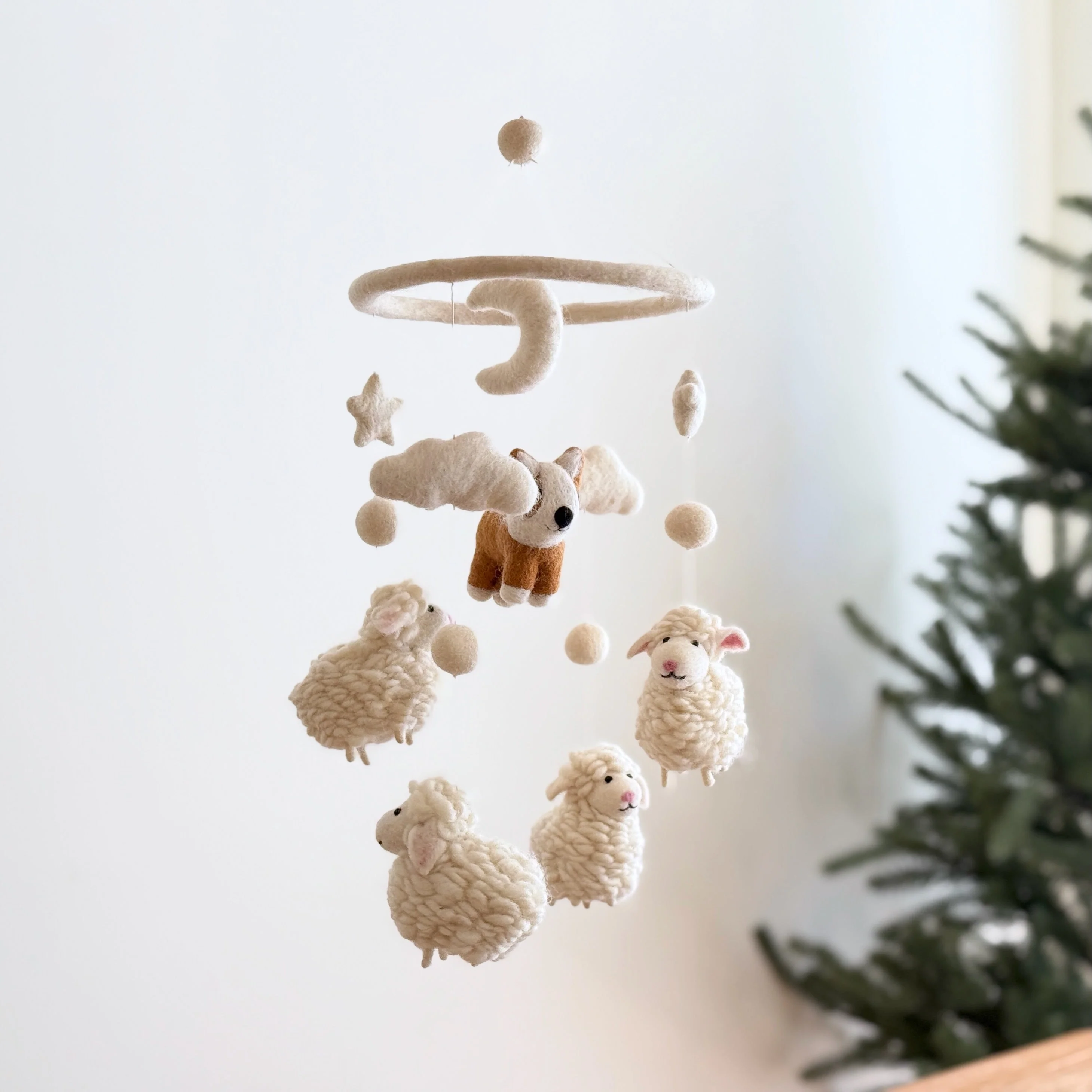 Corgi and Sheep Baby Mobile - Image 6
