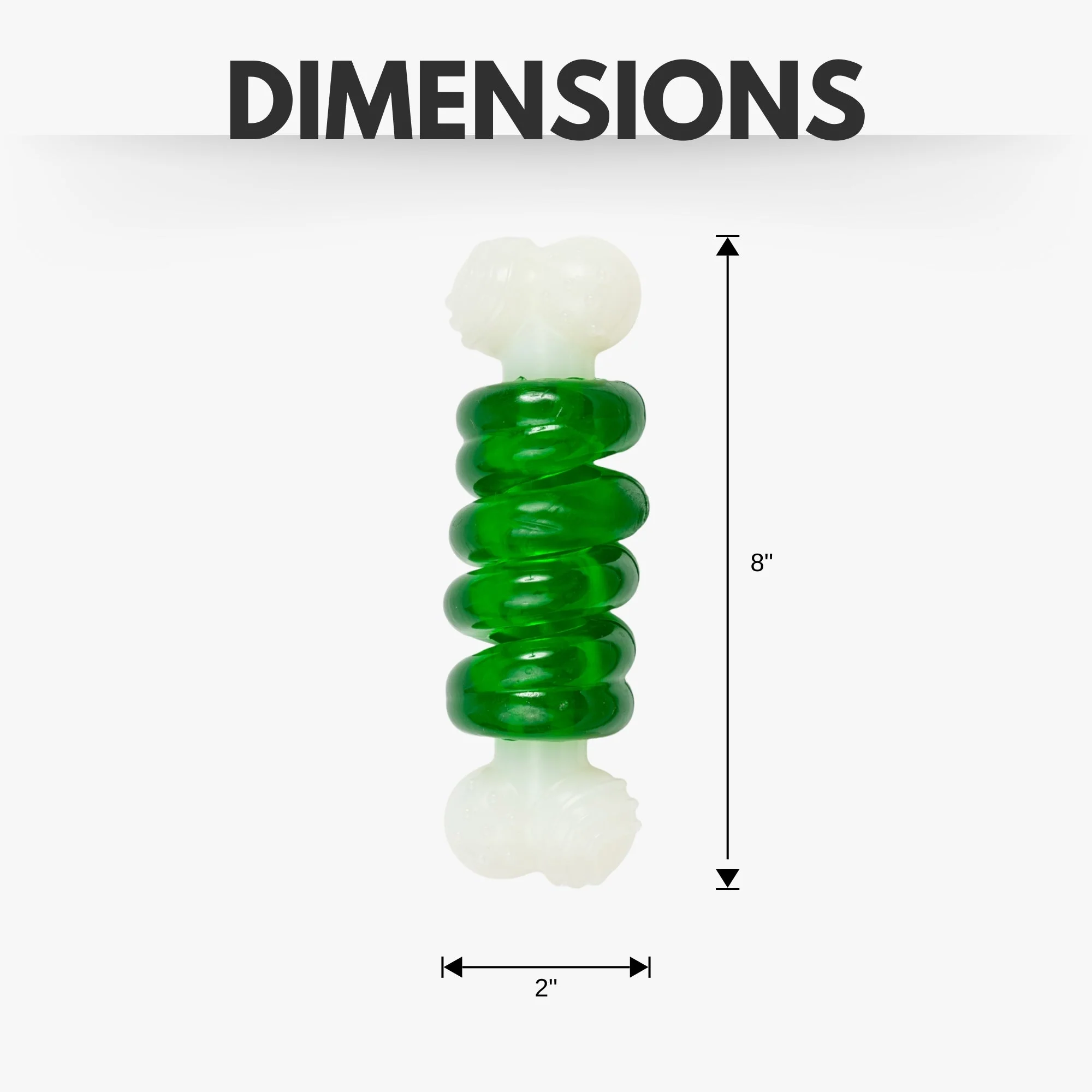 Country Living Bone-a-Treat Dog Chew Toy – Orange Bulged Balls & Green Spiral Ring - Image 9