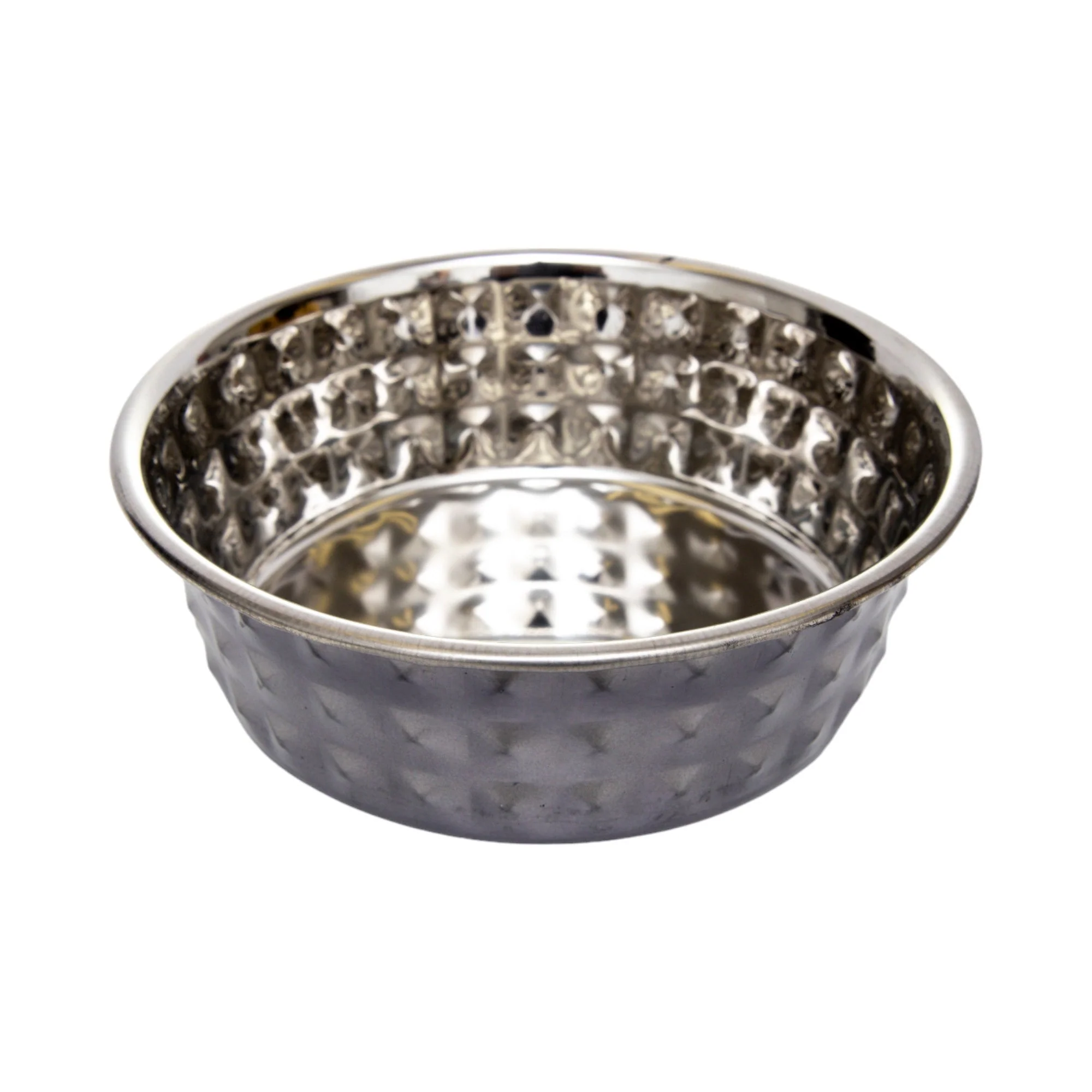 Country Living Set of 2 Hammered Stainless Steel Dog Bowls – Black Pearl - Image 6