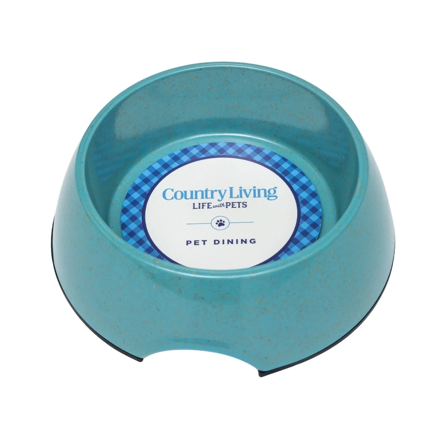 Country Living Set of 2 Natural Fiber Dog Bowls – Teal Blue - Image 4
