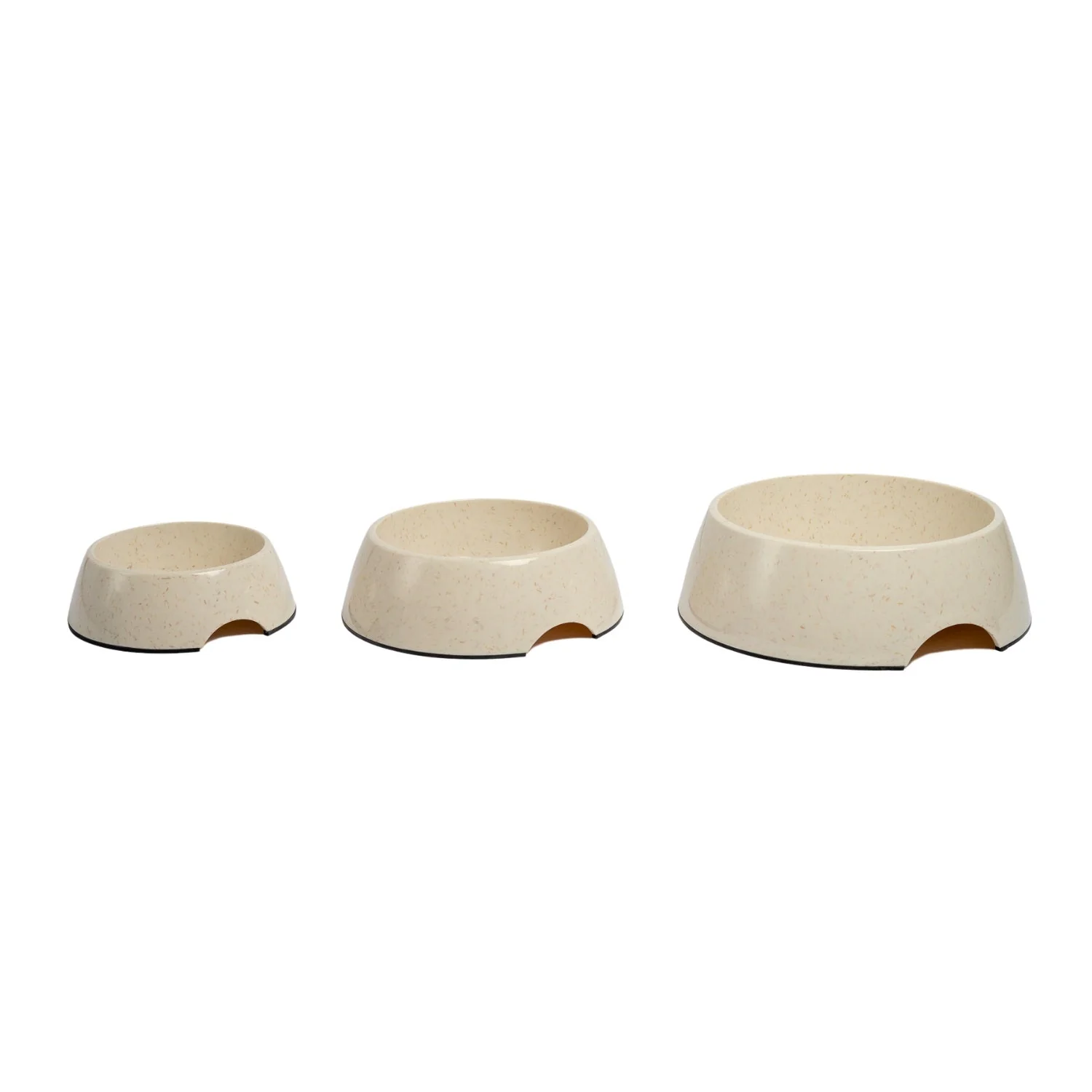 Country Living Set of 2 Natural Fiber Dog Bowls – White Swan - Image 4