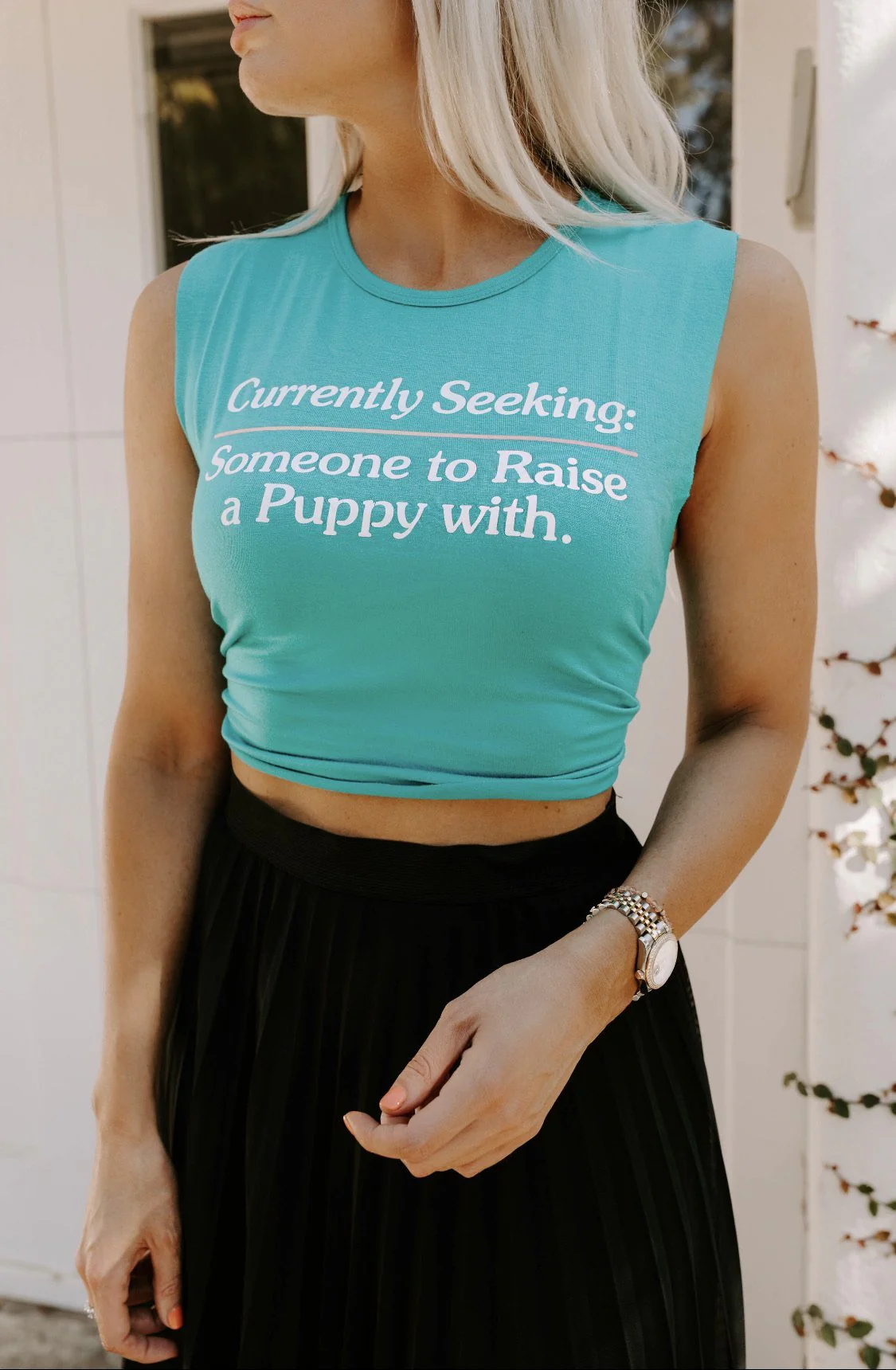 Currently Seeking Crop Top | Gift for Dog Lovers - Image 3