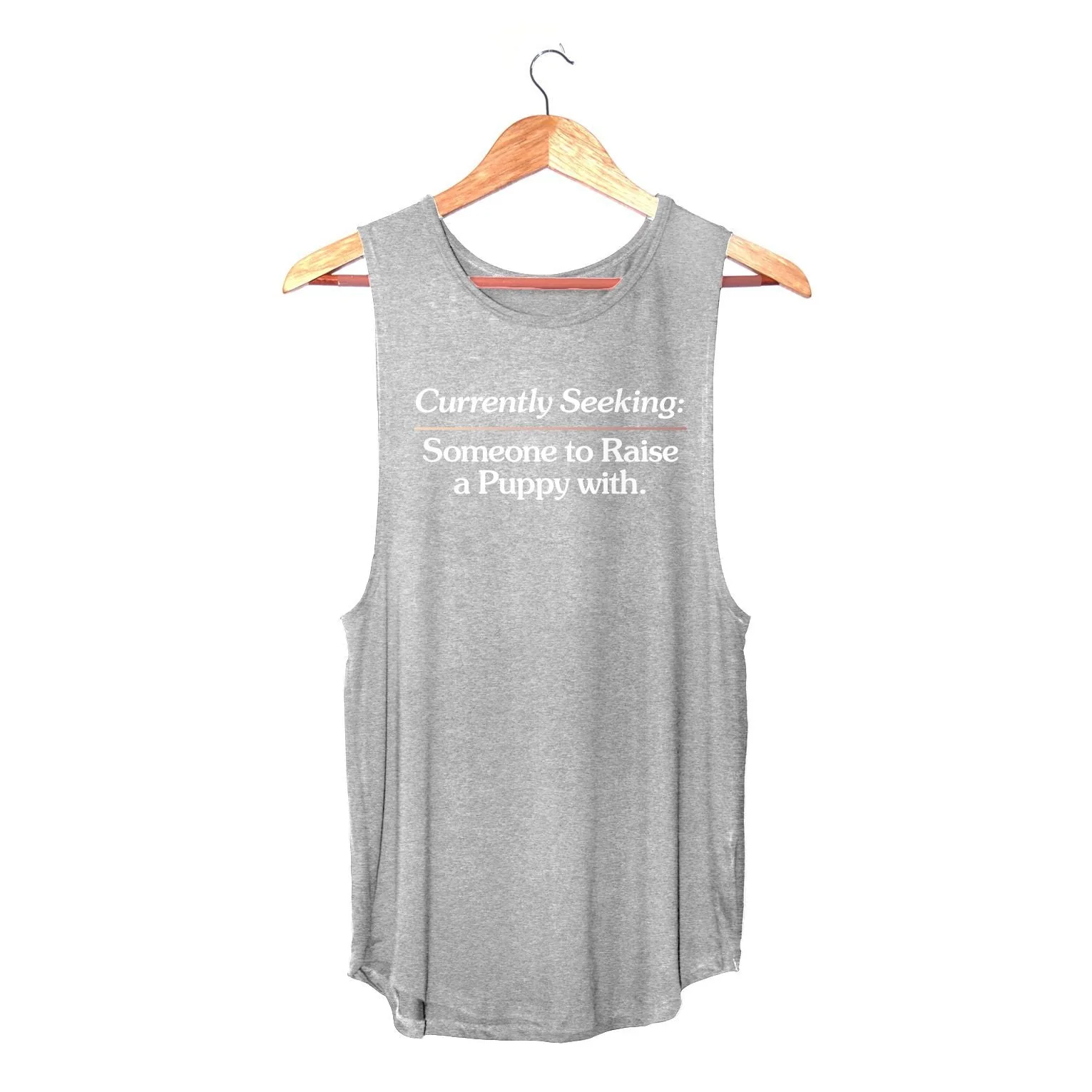 Currently Seeking Someone to Raise a Puppy With ~ Women's Sleeveless Tank - Image 4