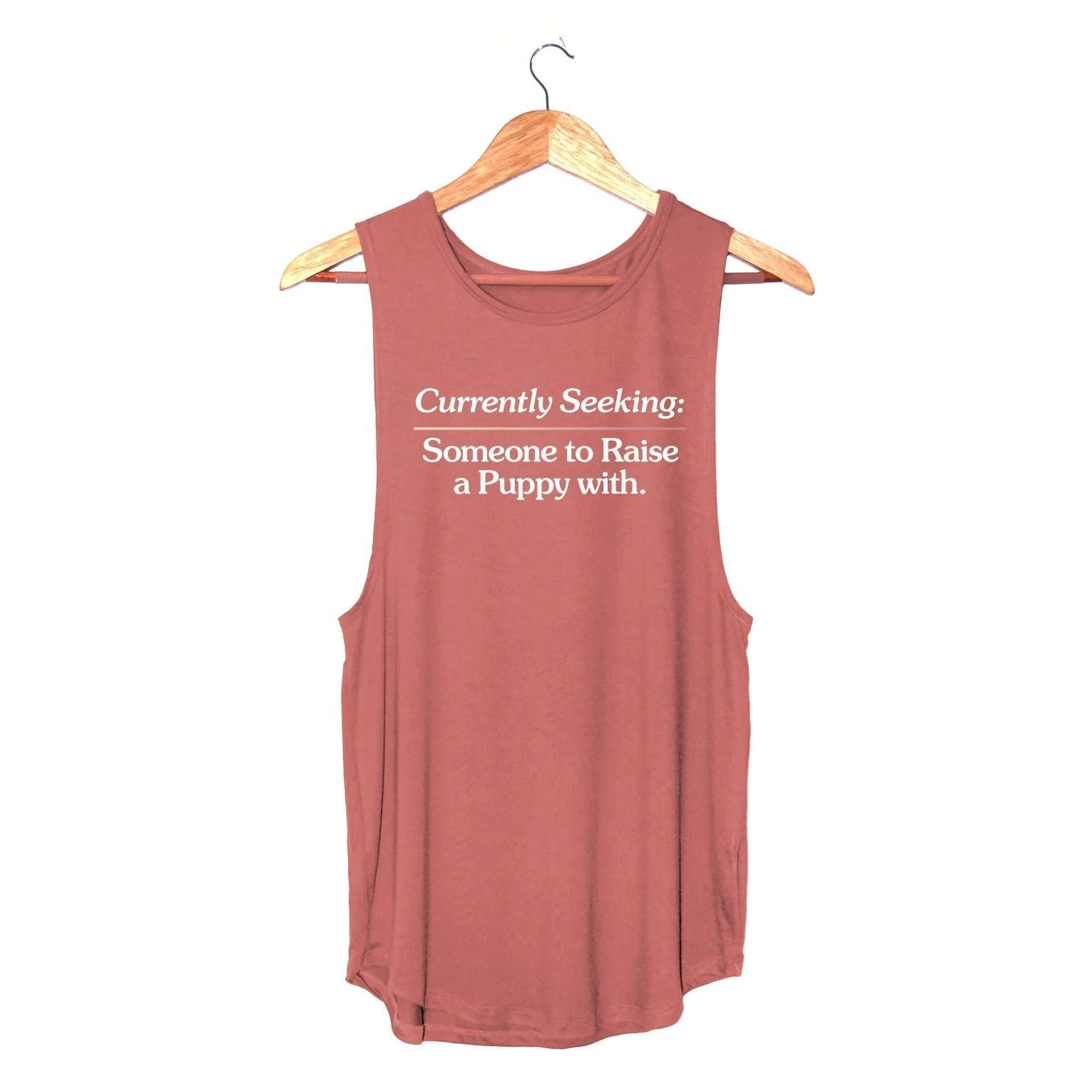 Currently Seeking Someone to Raise a Puppy With ~ Women's Sleeveless Tank - Image 6