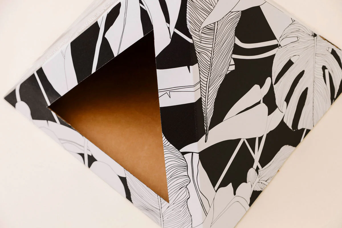 'Dark Paradise' Cardboard Cat Pyramid - Image 3