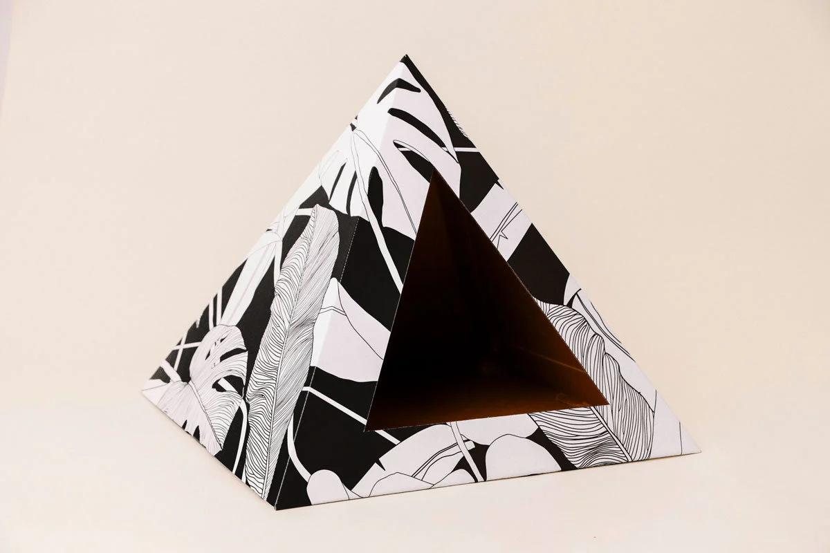 'Dark Paradise' Cardboard Cat Pyramid - Image 5