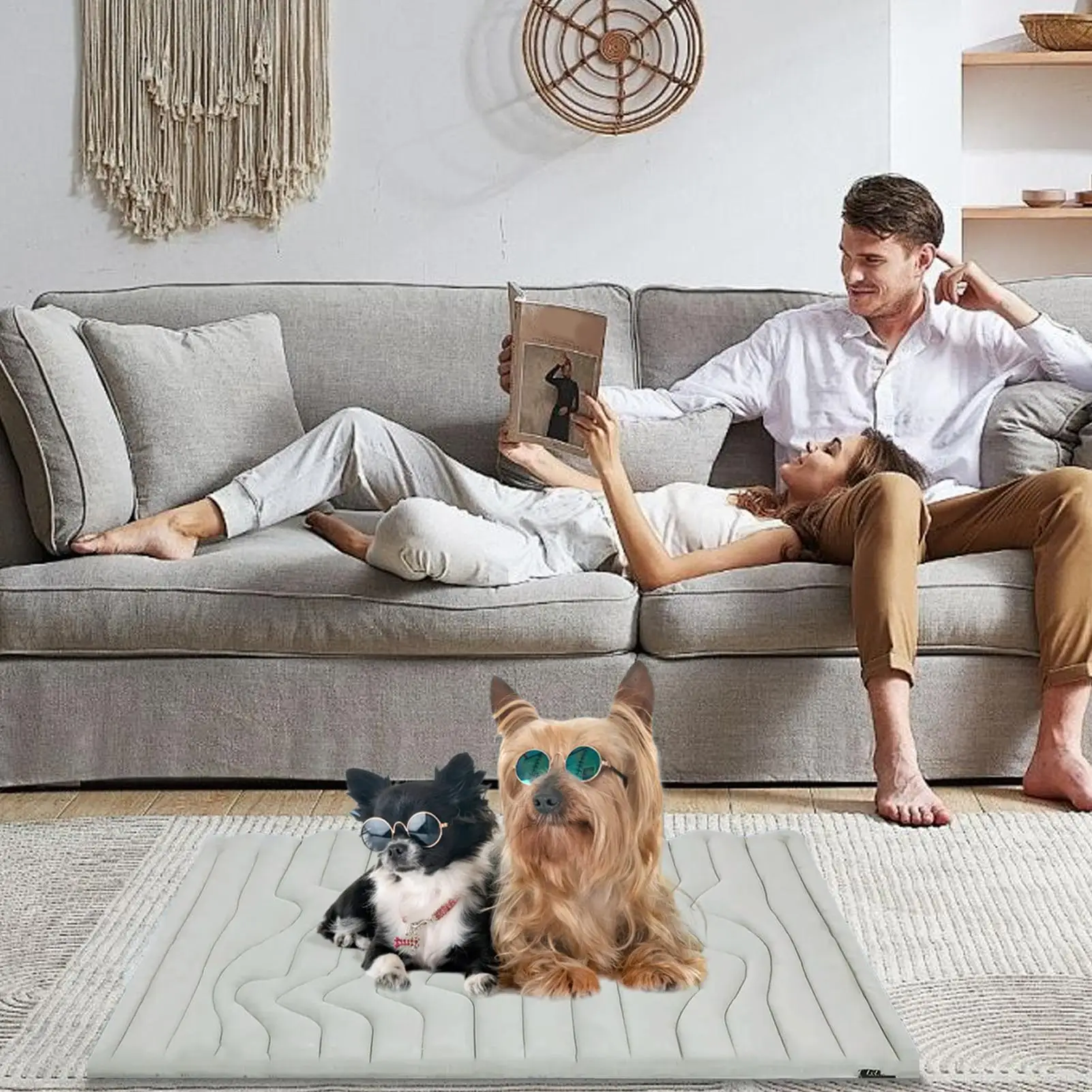Dog Ice Mat Double-Sided Cooler Dog Mat Gentle Wear Resistant Pet Ice Pad - Image 3
