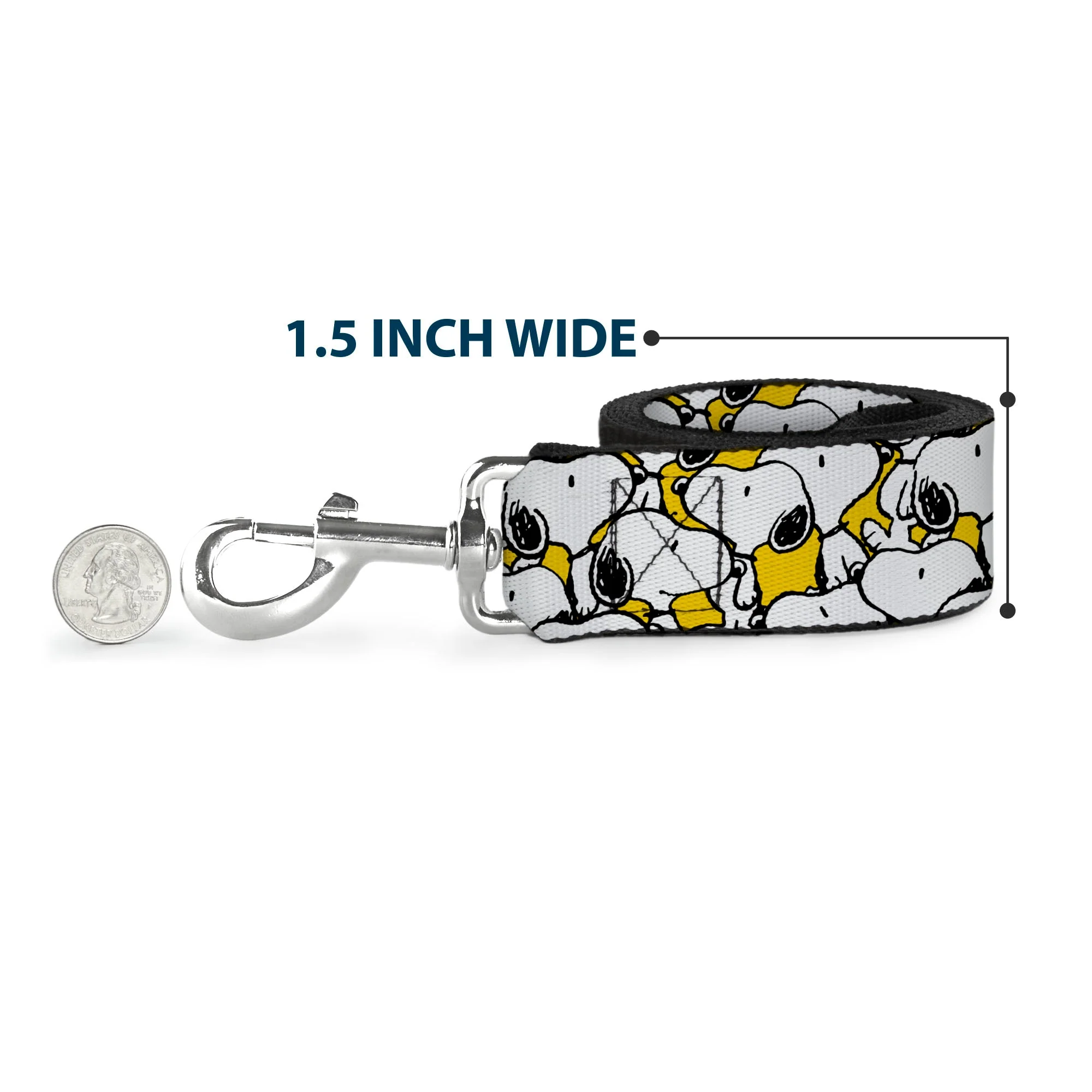 Dog Leash - Peanuts Snoopy Pose Stacked Yellow - Image 6