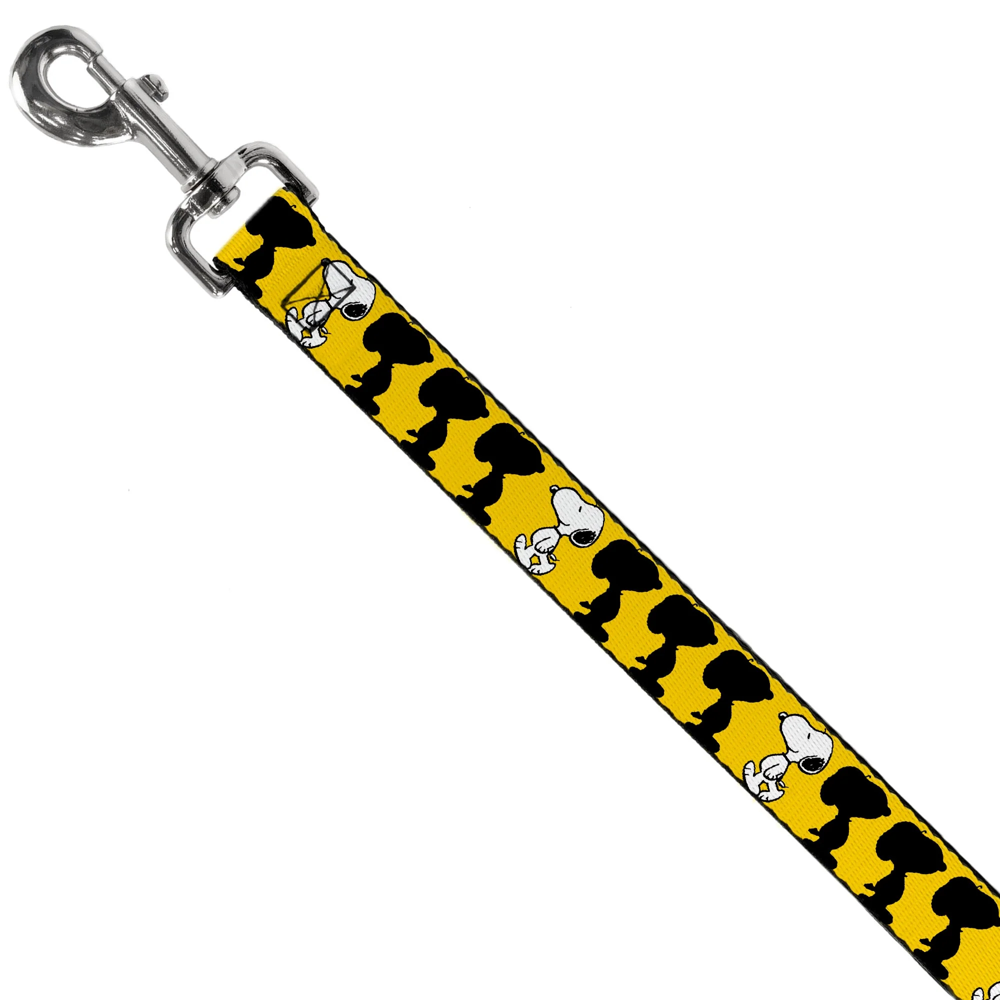Dog Leash - Peanuts Snoopy Walking/Silhouette Pose Yellow/Black/White - Image 2