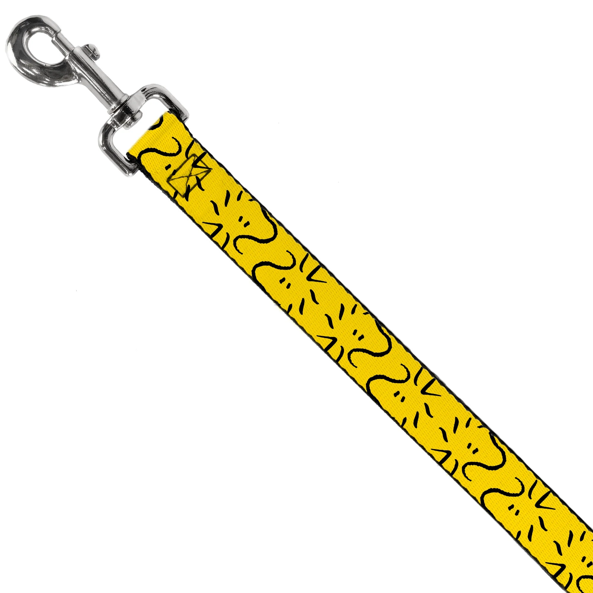 Dog Leash - Peanuts Woodstock Line Face Line Art Yellow/Black - Image 2