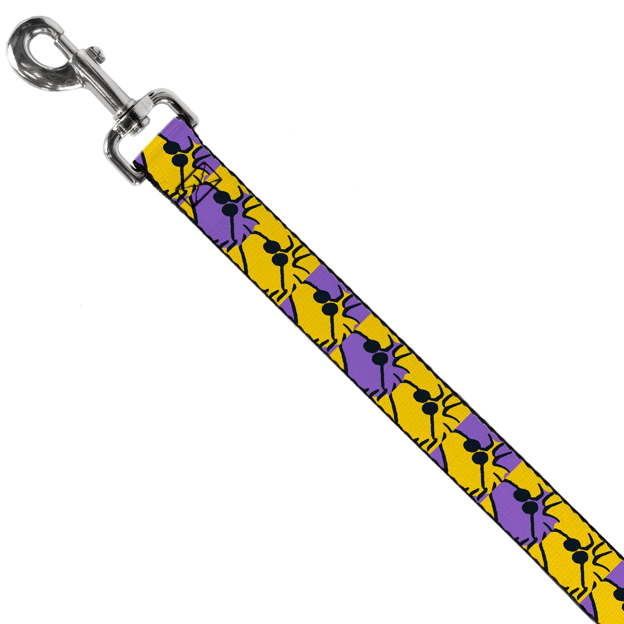 Dog Leash - Peanuts Woodstock Shades Pose Blocks Blue/Yellow/Black - Image 2