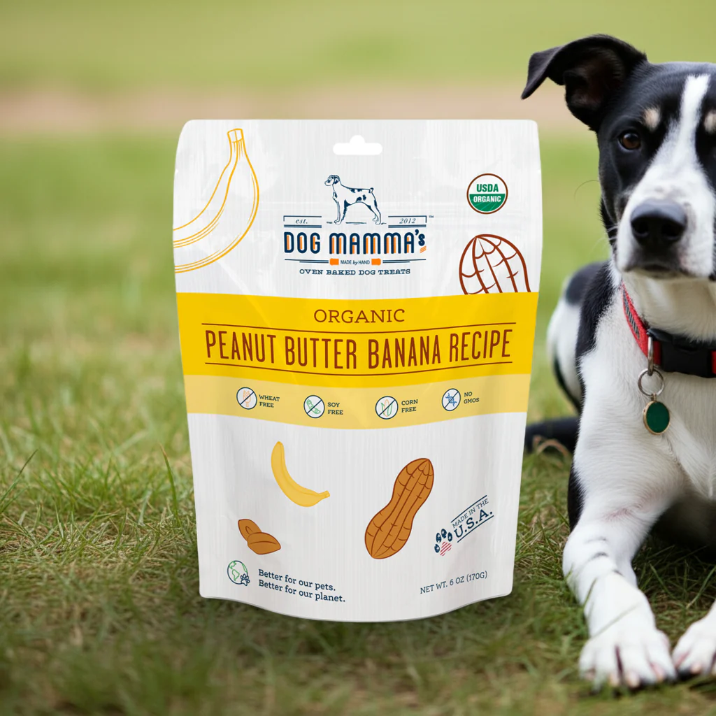Dog Mamma's Organic Peanut Butter Banana Recipe - USDA Organic Certified Dog Treats - Image 16