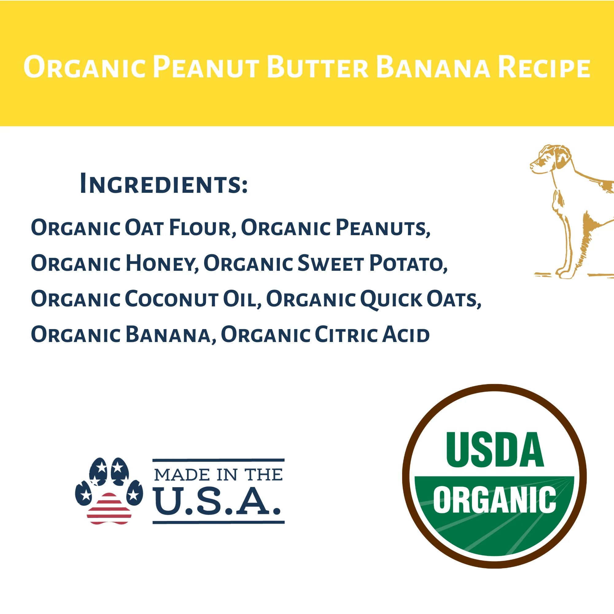 Dog Mamma's Organic Peanut Butter Banana Recipe - USDA Organic Certified Dog Treats - Image 7