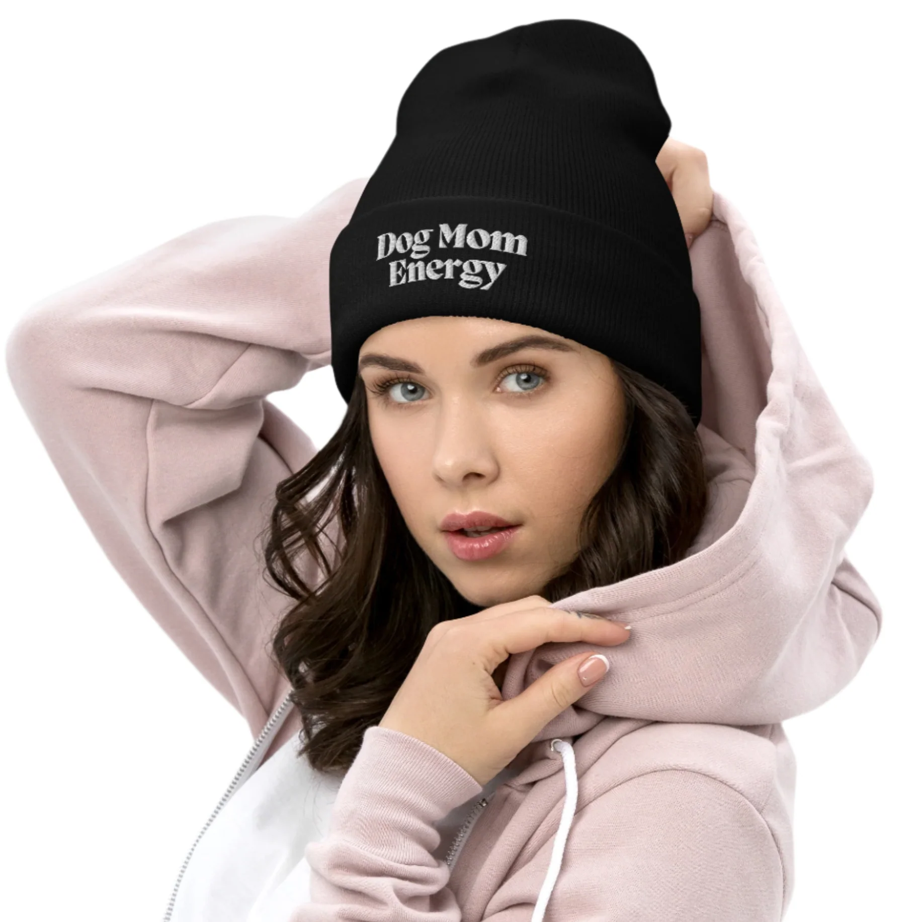 Dog Mom Energy Beanie - Image 4