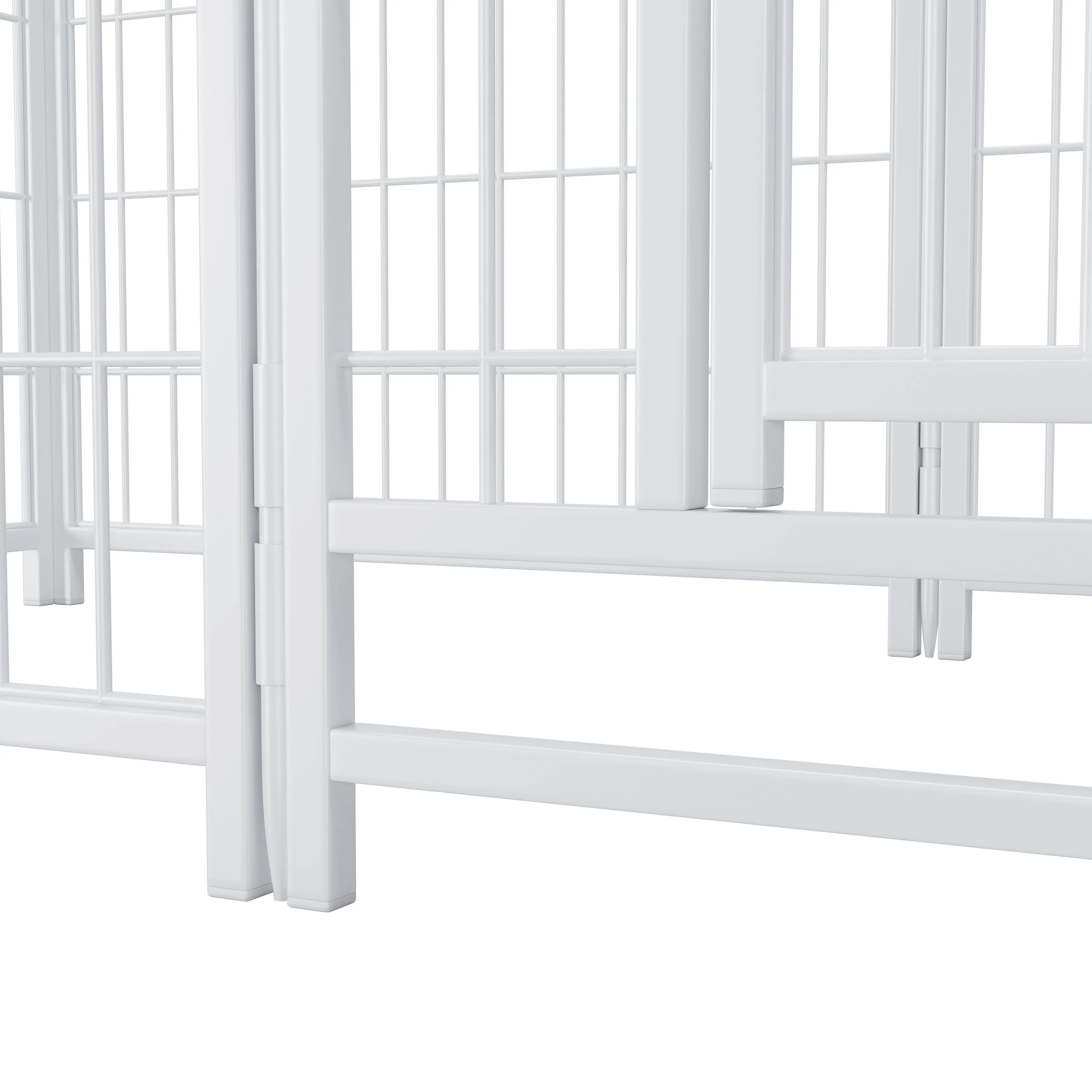Dog Playpen Indoor 24 inch 8 Panels Metal Dog Pen Pet Dog Fence Outdoor Exercise Pen with Doors, Heavy Duty Dog Fence Puppy Pen for Large Medium Small Dogs Indoor Outdoor Foldable Pet Exercise Pen - Image 12