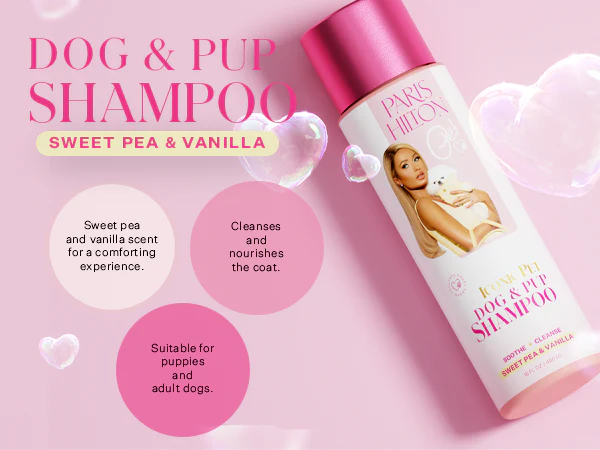 Dog & Pup Shampoo Sweet Pea & Vanilla 480ml - Image 3