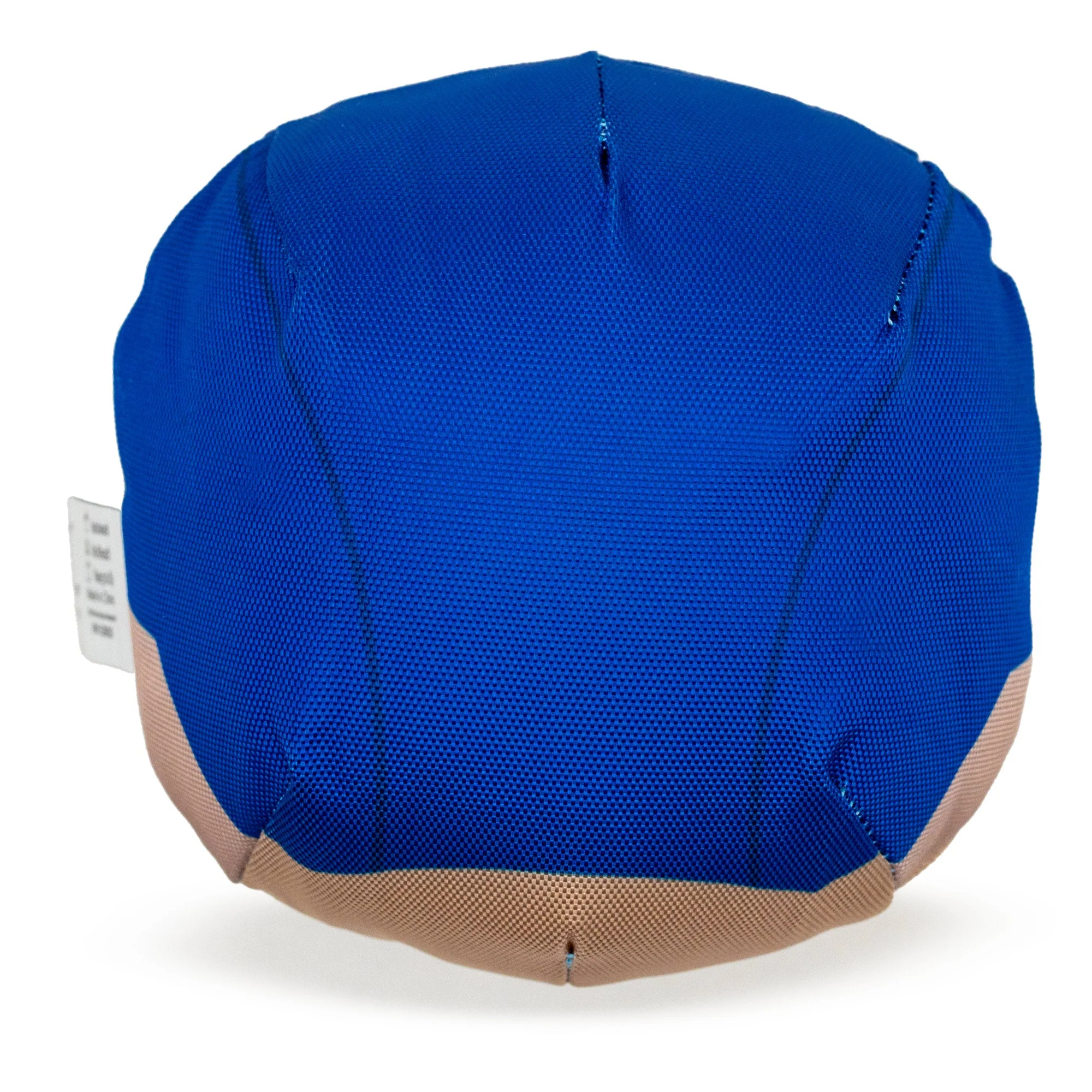 Dog Toy Ballistic Squeaker - Captain America Smiling Face Round Blue - Image 3