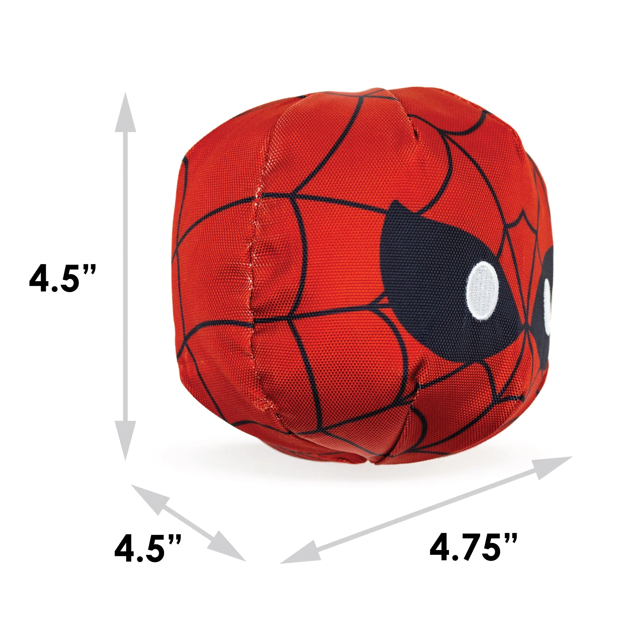 Dog Toy Ballistic Squeaker - Spider-Man Face Red - Image 5